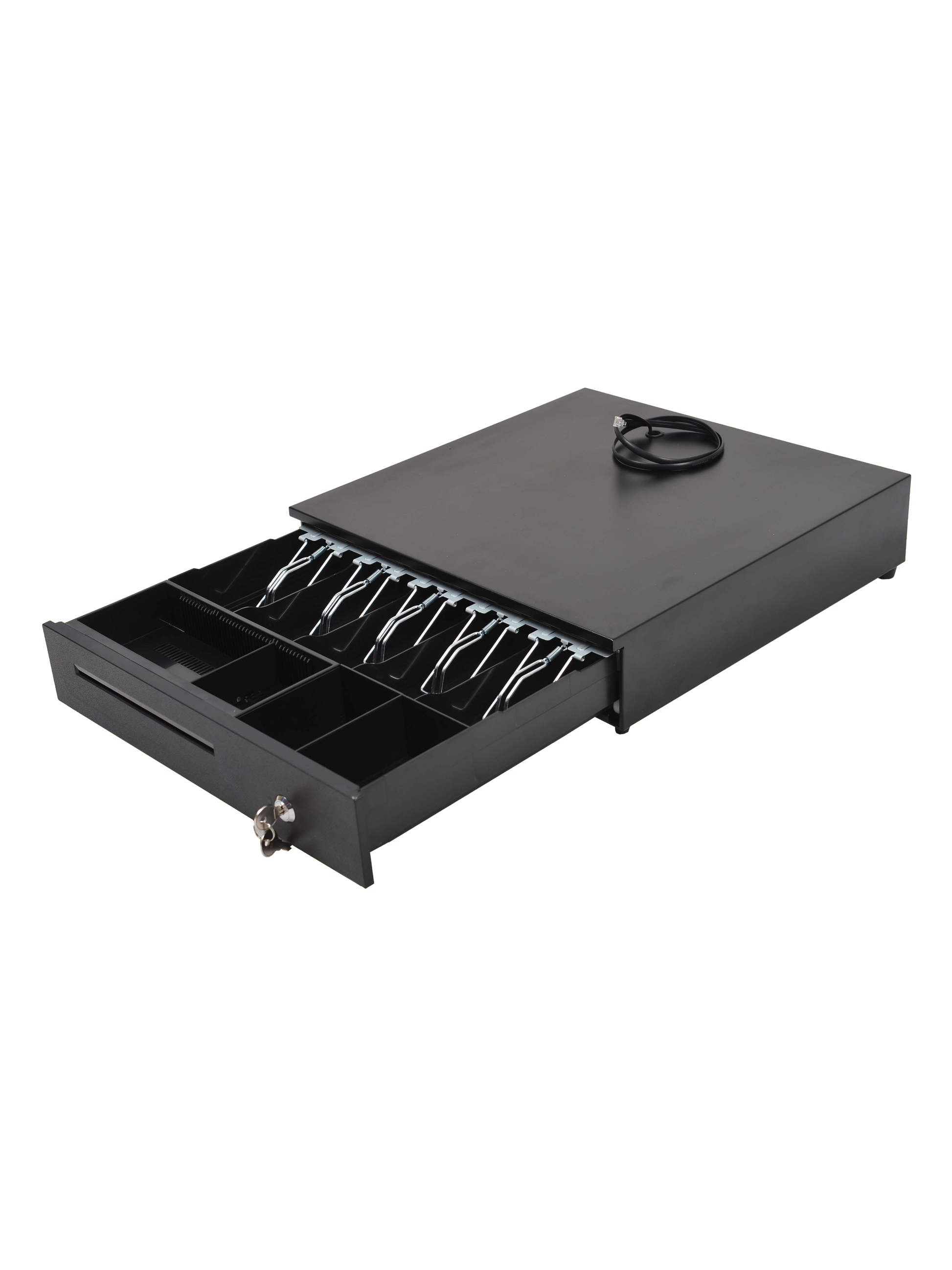Cash Drawer Heavy Duty Black 5.5Kg with RJ11-1