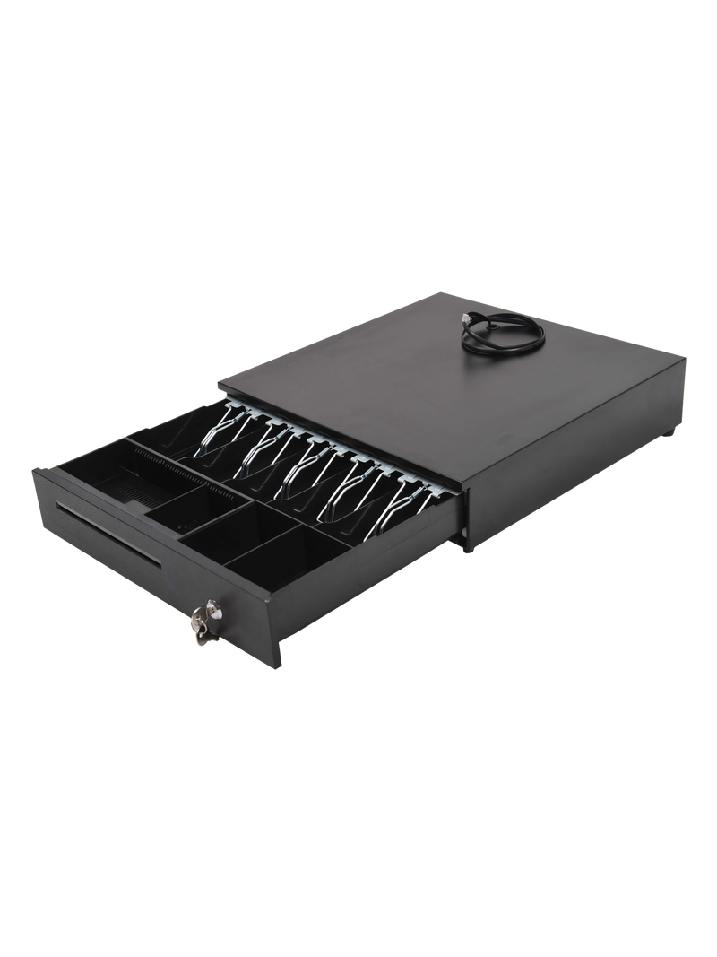 Cash Drawer Heavy Duty Black 5.5Kg with RJ11-1