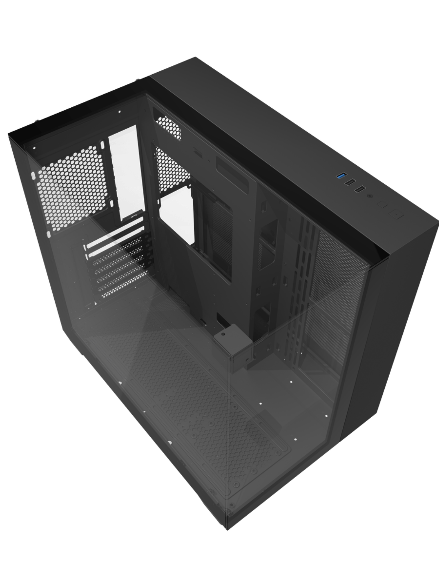 Darkflash TH285 Mid-Tower ATX Gaming Case - Tempered Glass - Without Fans - Black-7