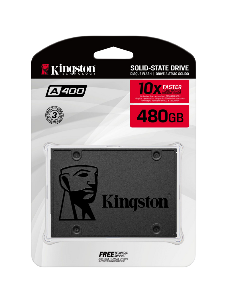 Kingston A400 SSD 480GB - 2.5" SATA-1
