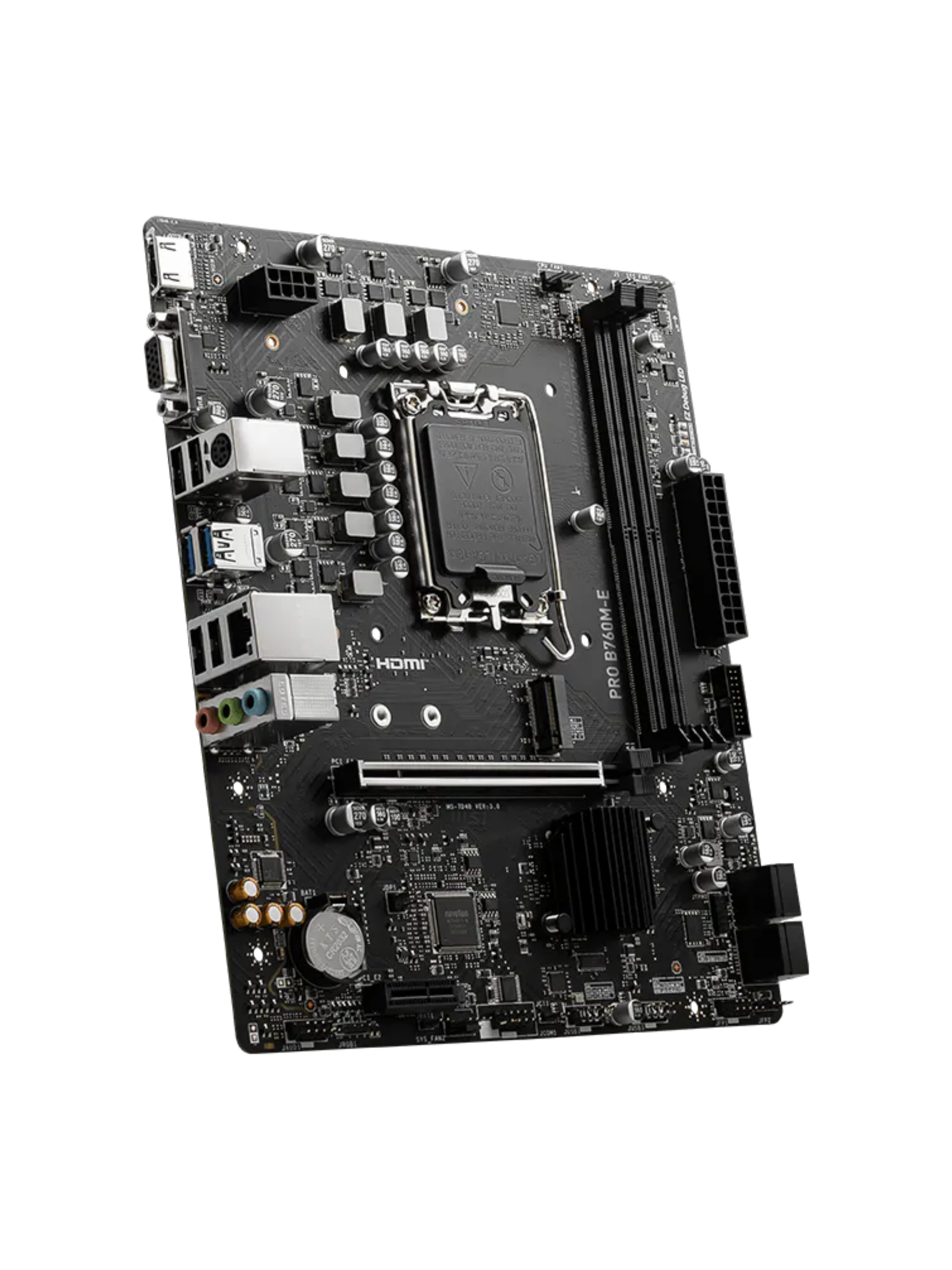MSI Pro B760M-E DDR5 M-ATX Motherboard - Intel LGA 1700-4