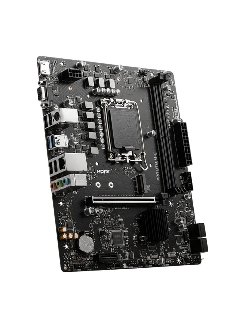 MSI Pro B760M-E DDR5 M-ATX Motherboard - Intel LGA 1700-4