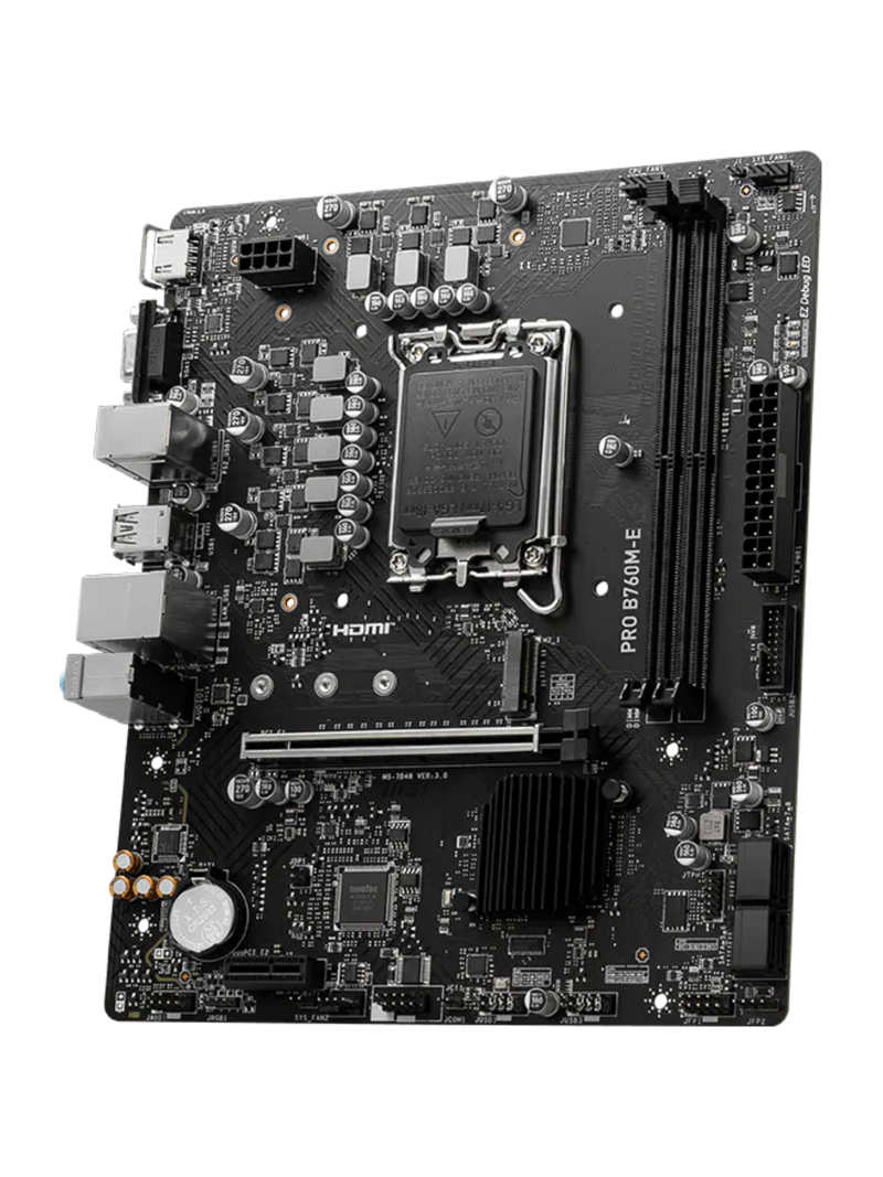 MSI Pro B760M-E DDR5 M-ATX Motherboard - Intel LGA 1700-3