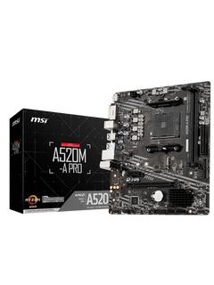 MSI A520M-A PRO DDR4 M-ATX Motherboard - AMD AM4-1