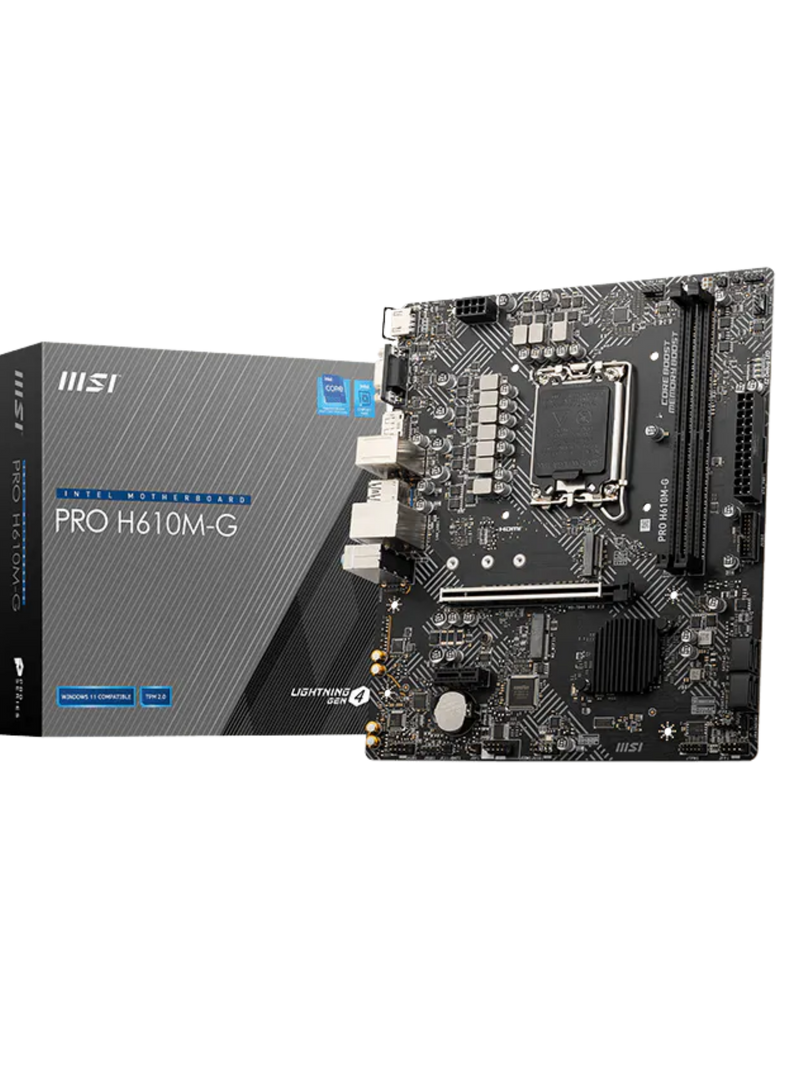 MSI PRO H610M-G ProSeries DDR5 M-ATX Motherboard - LGA1700-1