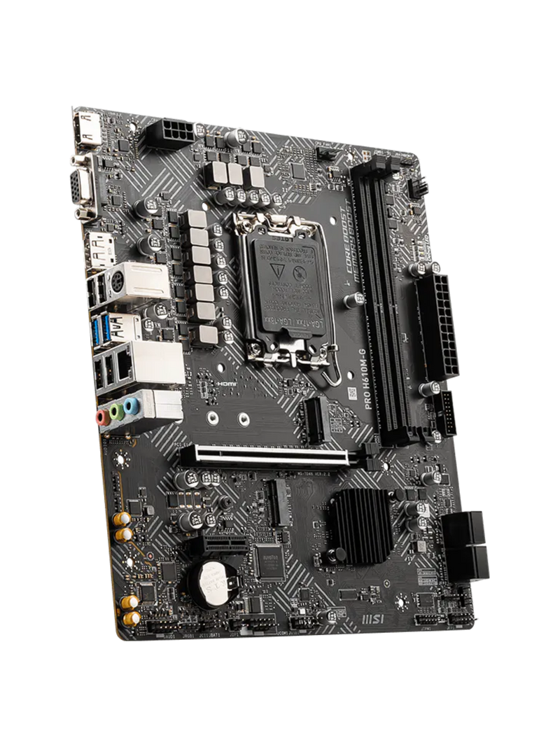 MSI PRO H610M-G ProSeries DDR5 M-ATX Motherboard - LGA1700-2