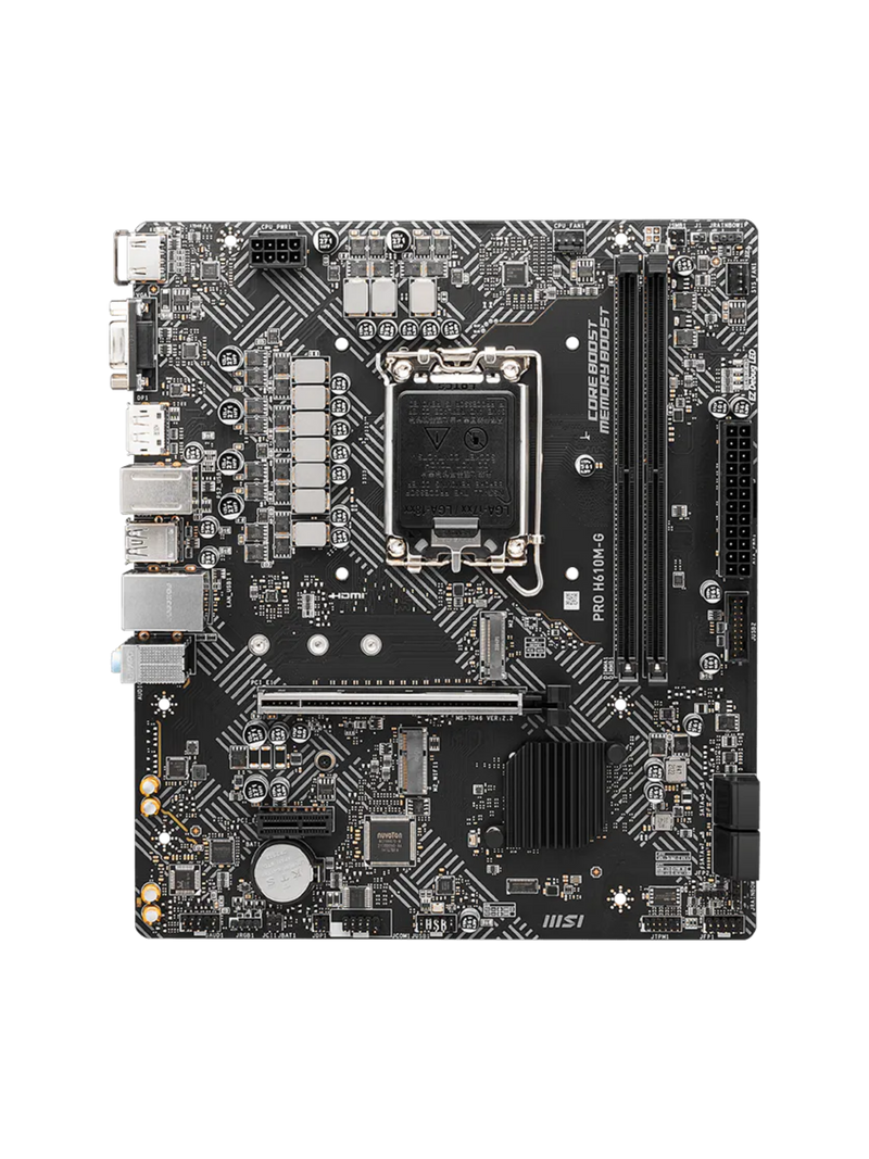 MSI PRO H610M-G ProSeries DDR5 M-ATX Motherboard - LGA1700-3