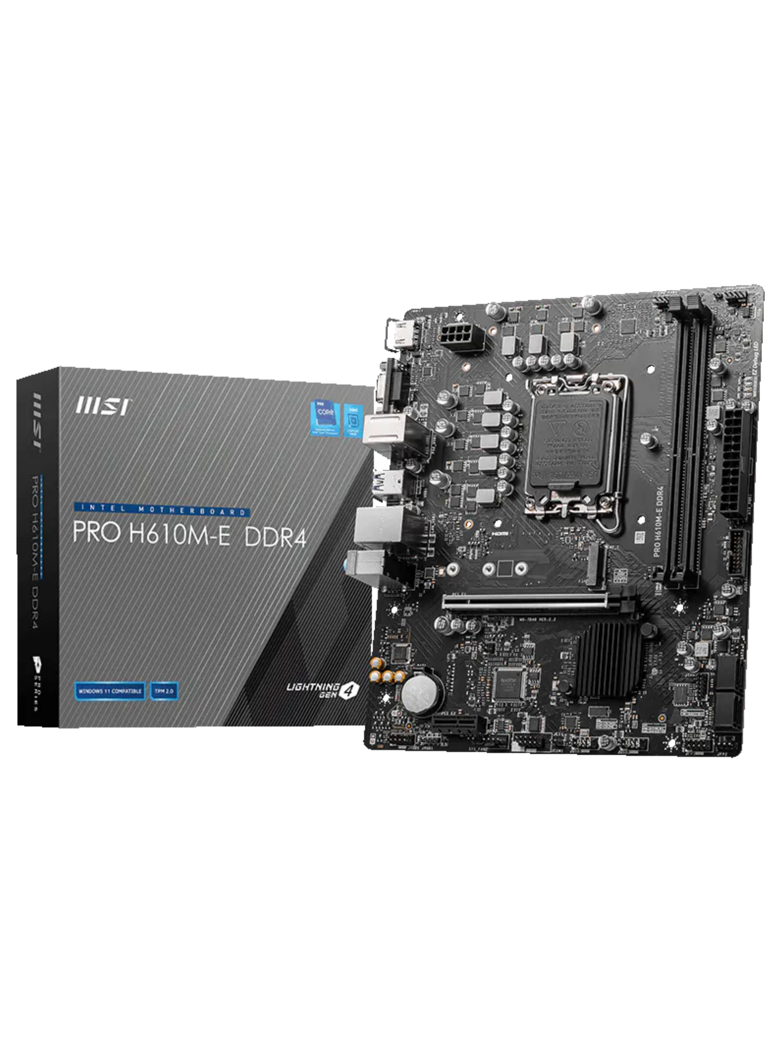 MSI PRO H610M-E ProSeries DDR4 M-ATX Motherboard - LGA1700