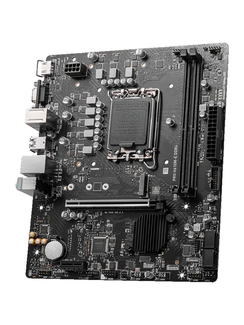 MSI PRO H610M-E ProSeries DDR4 M-ATX Motherboard - LGA1700-2