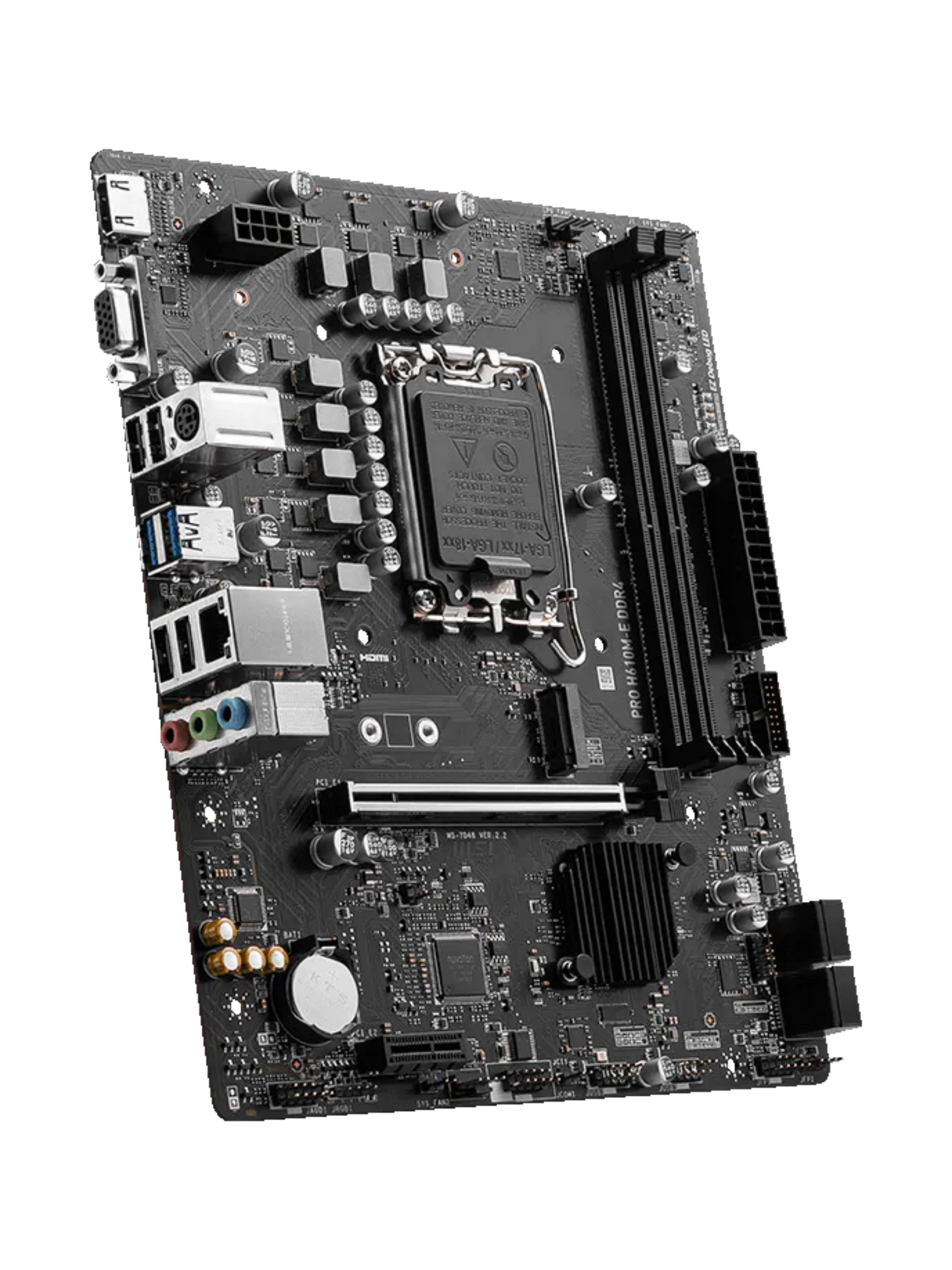 MSI PRO H610M-E ProSeries DDR4 M-ATX Motherboard - LGA1700-3