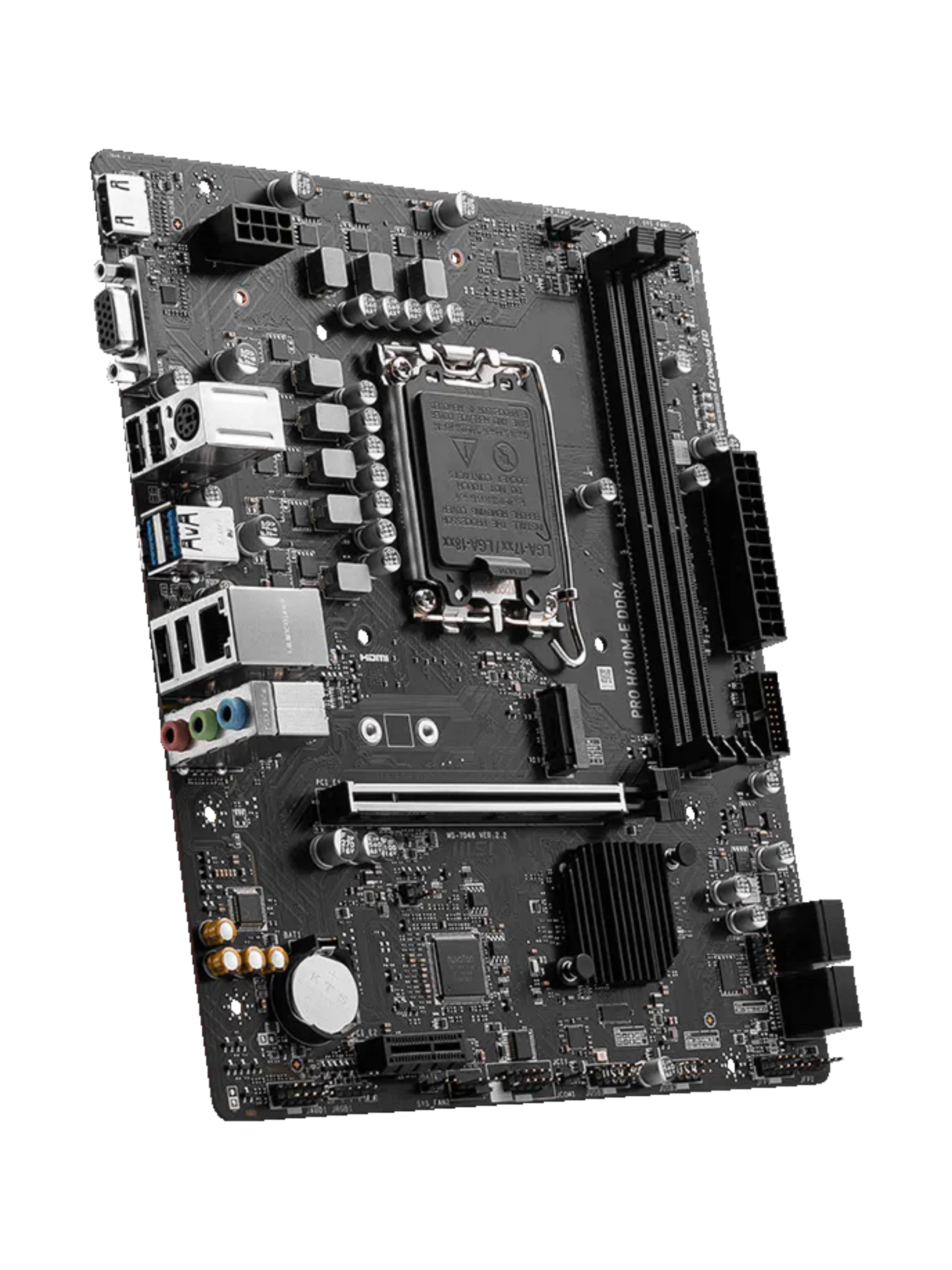 MSI PRO H610M-E ProSeries DDR4 M-ATX Motherboard - LGA1700-3