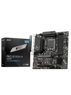 MSI PRO B760M-A WIFI M-ATX DDR5 Motherboard - LGA 1700-5