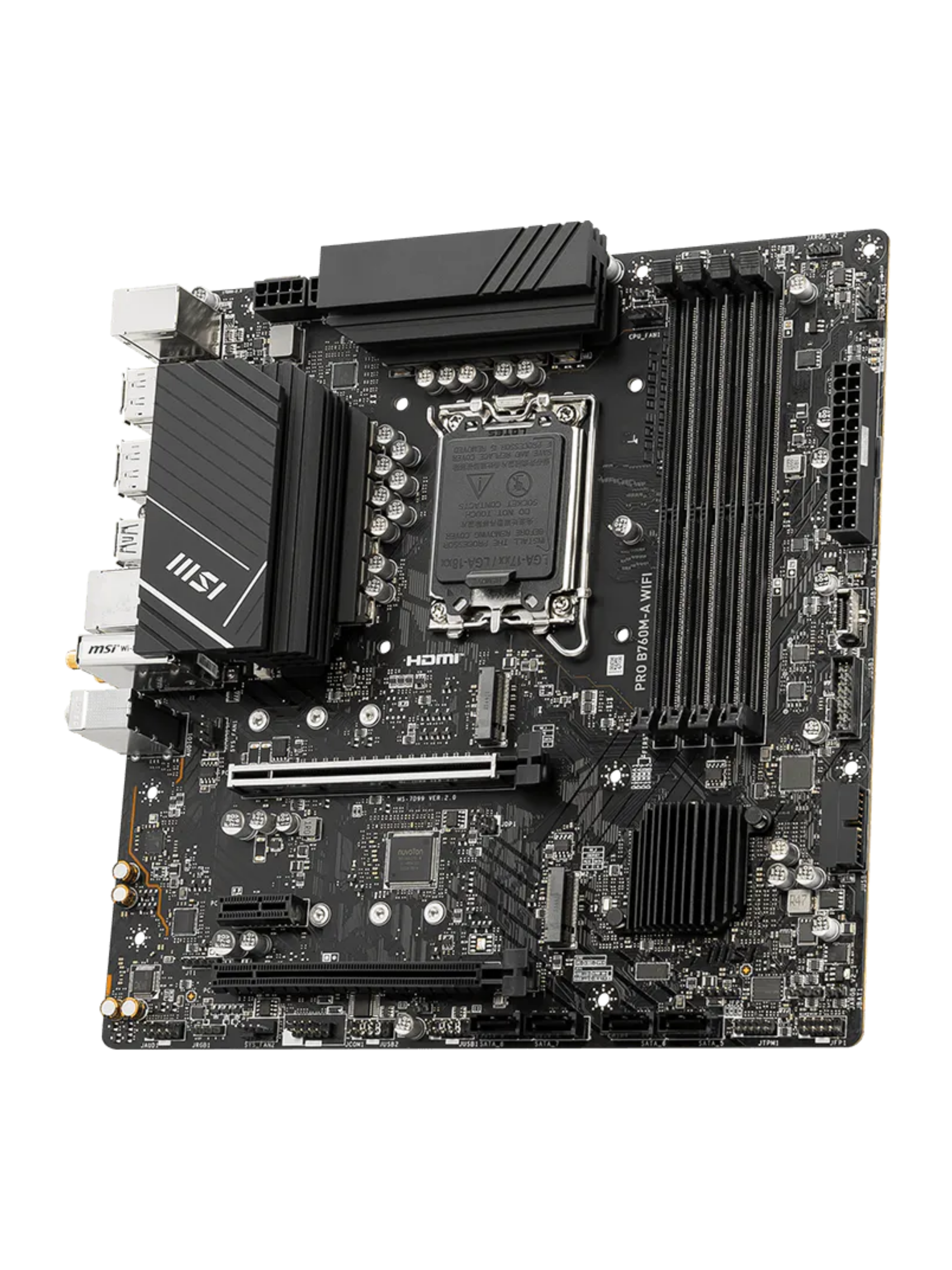 MSI PRO B760M-A WIFI M-ATX DDR5 Motherboard - LGA 1700