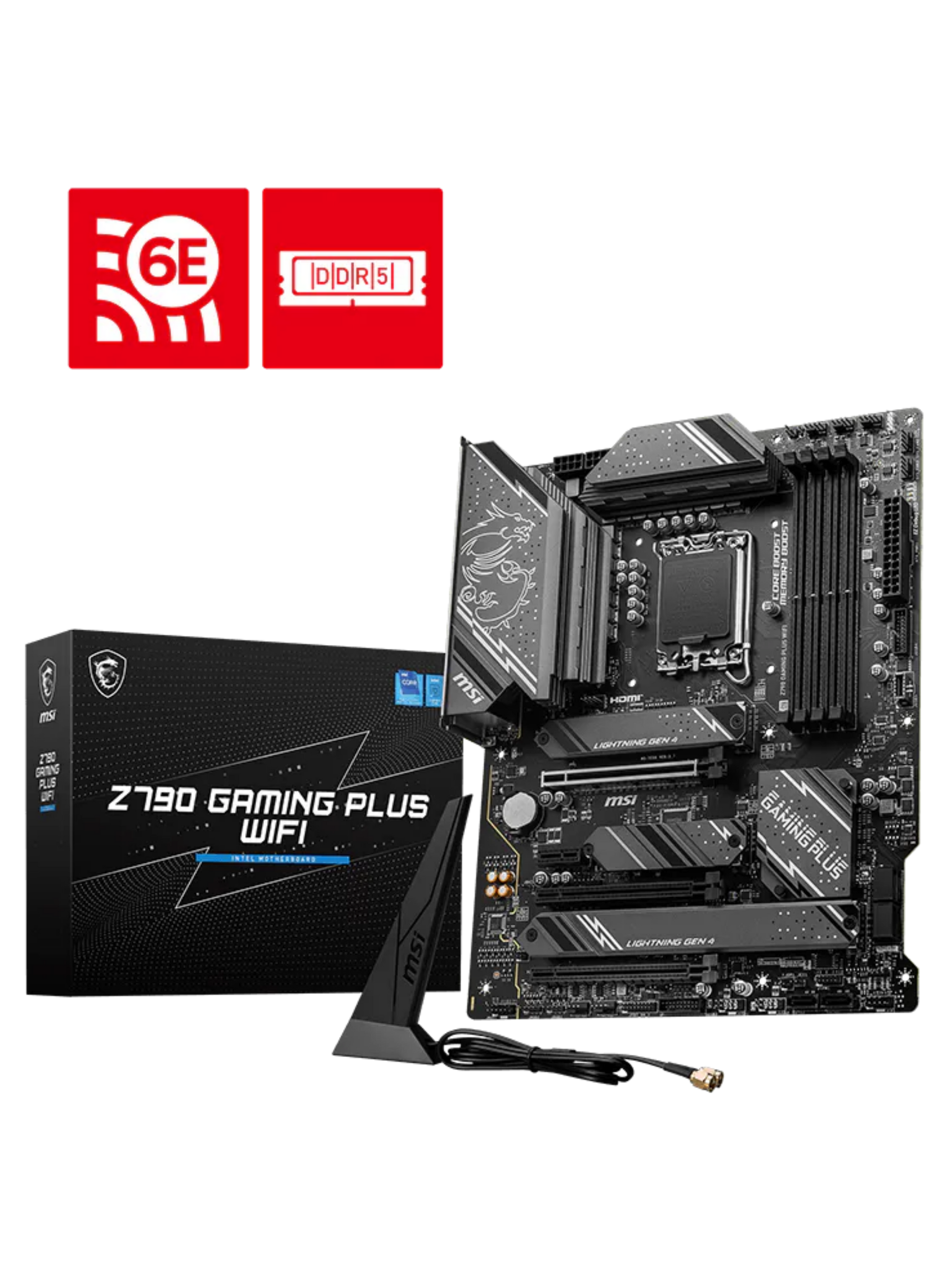MSI Z790 Gaming Plus WIFI ATX DDR5 Motherboard - LGA1700-5