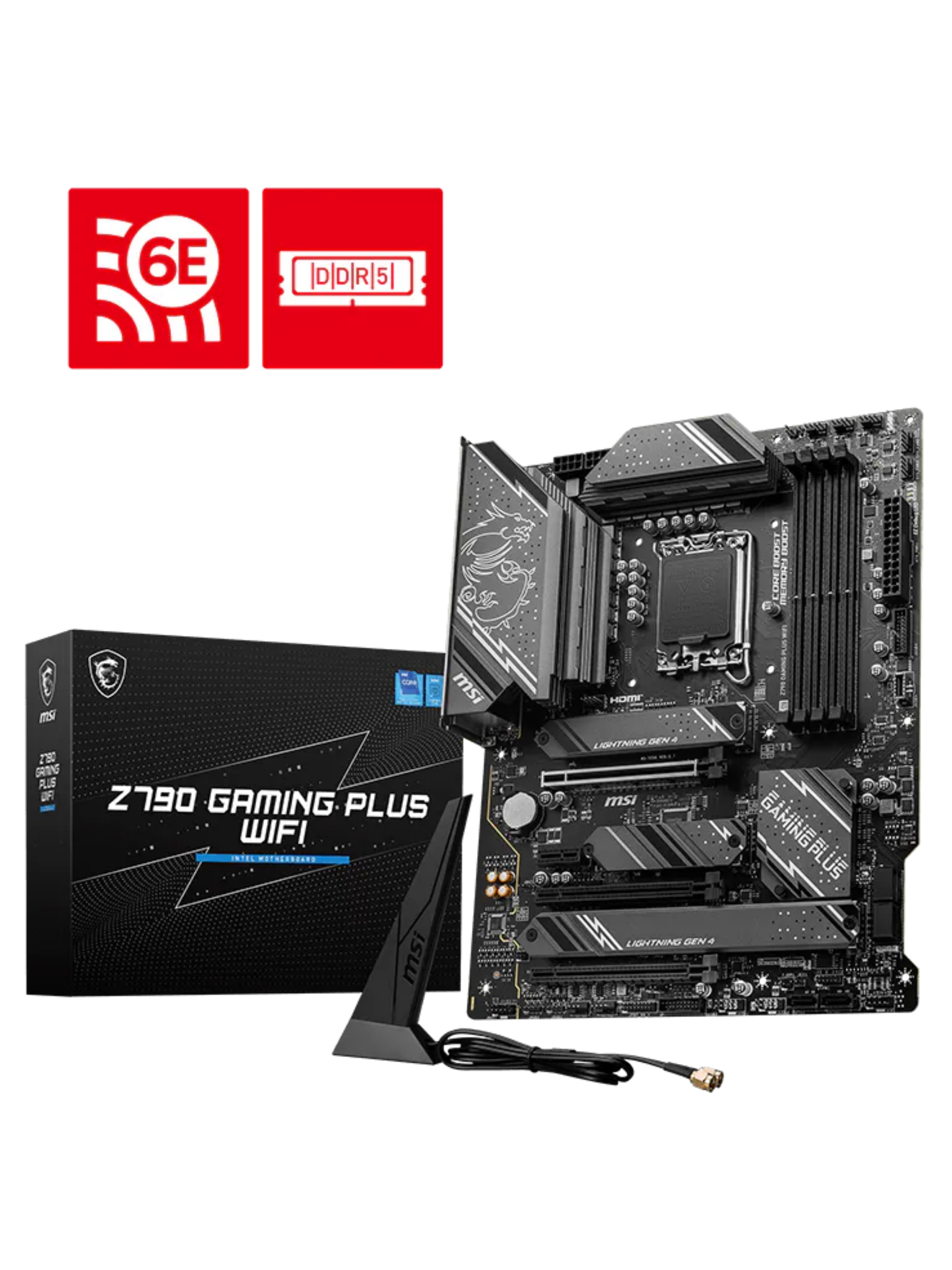 MSI Z790 Gaming Plus WIFI ATX DDR5 Motherboard - LGA1700-5