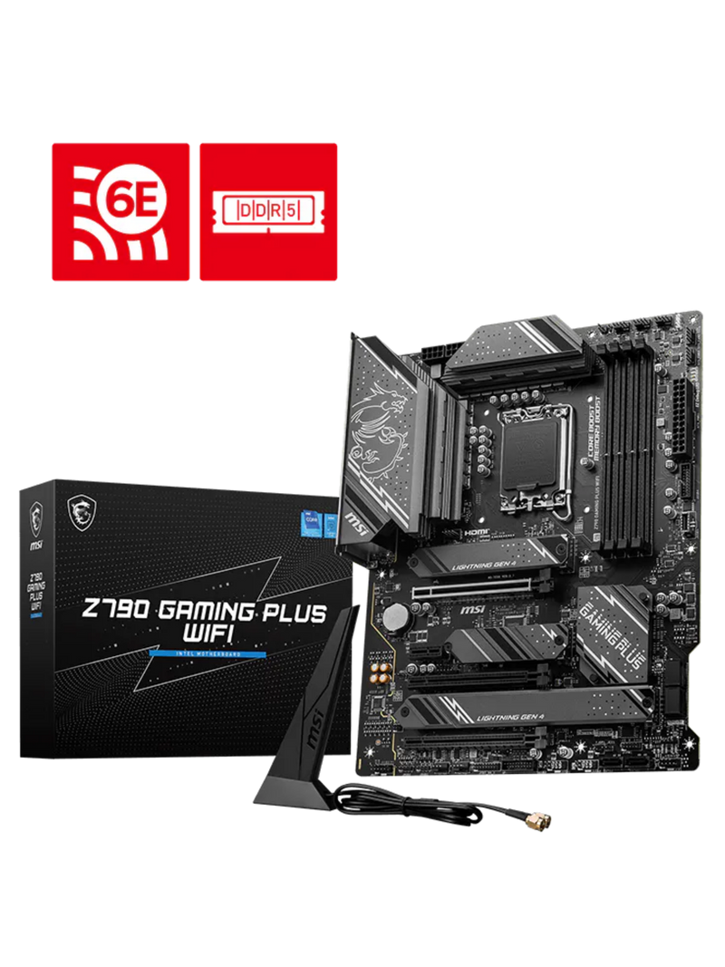 MSI Z790 Gaming Plus WIFI ATX DDR5 Motherboard - LGA1700-5