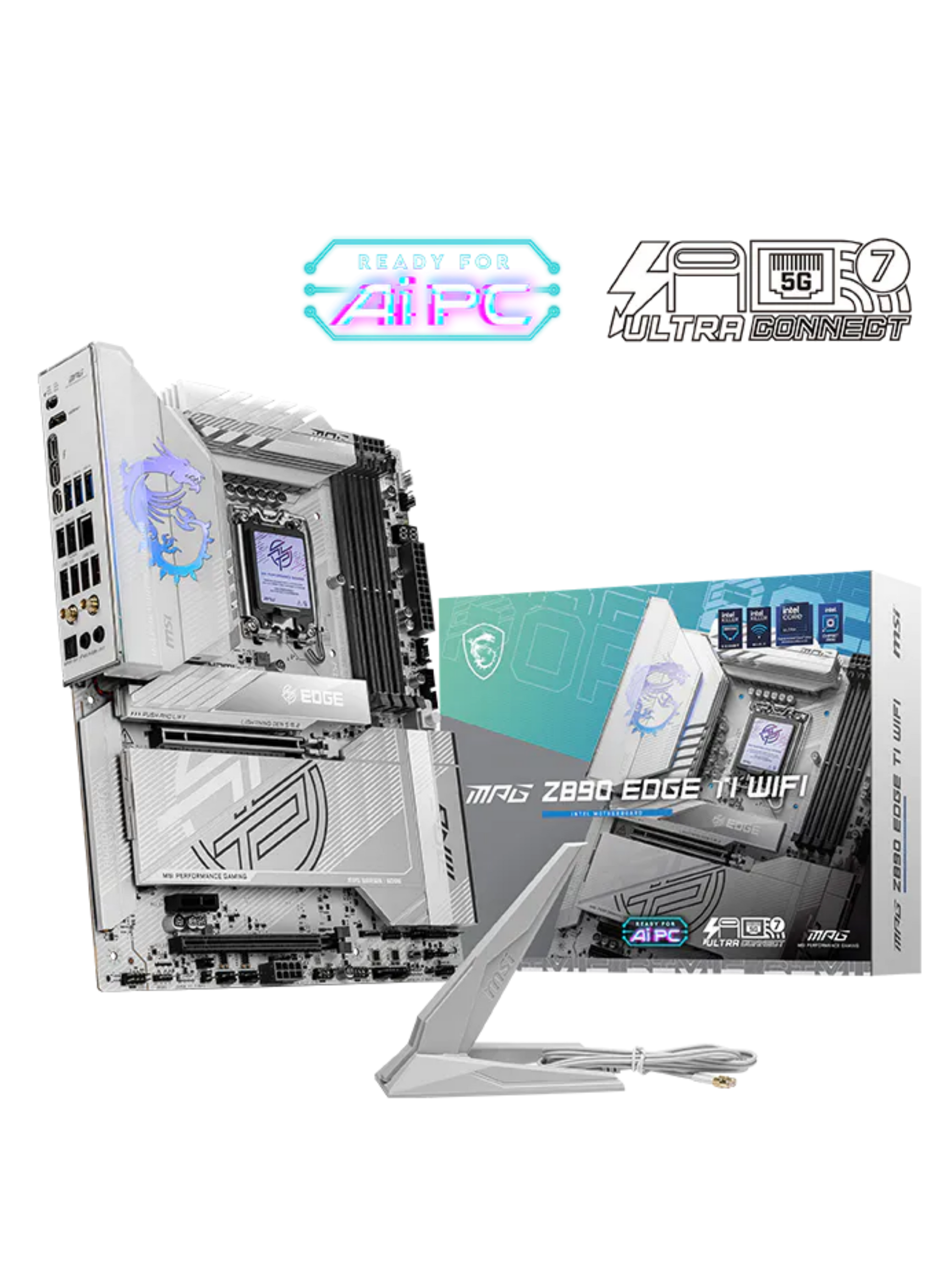 MSI MPG Z890 EDGE TI WIFI ATX DDR5 Motherboard - LGA 1851-4