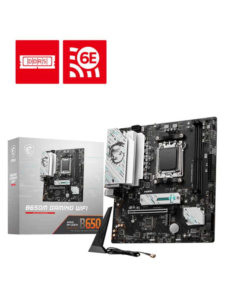 MSI B650M Gaming WIFI M-ATX DDR5 Motherboard - AM5-4