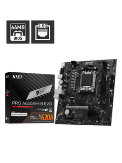 MSI PRO A620AM-B EVO M-ATX DDR5 Motherboard - AM5-4