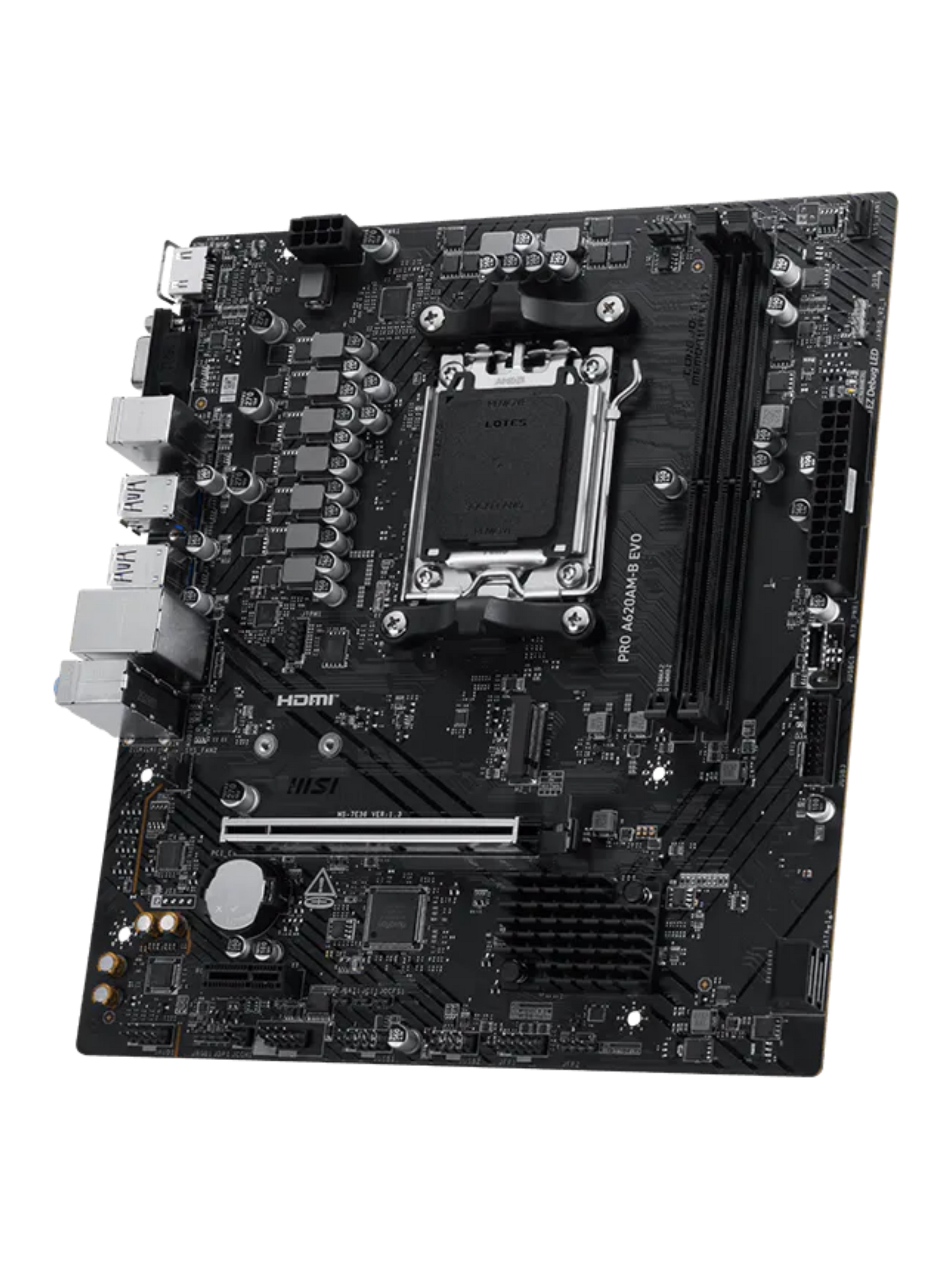 MSI PRO A620AM-B EVO M-ATX DDR5 Motherboard - AM5-1