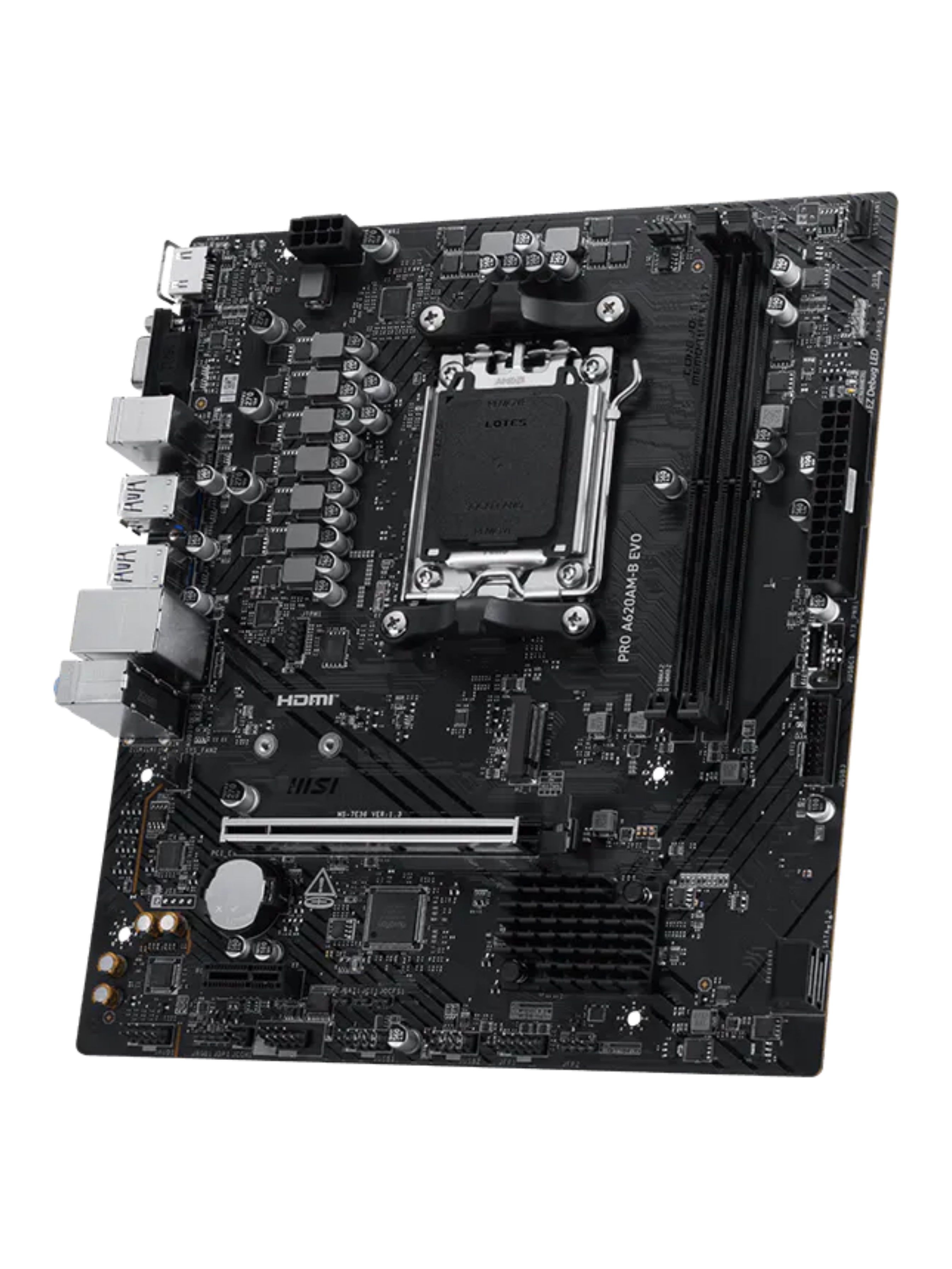 MSI PRO A620AM-B EVO M-ATX DDR5 Motherboard - AM5