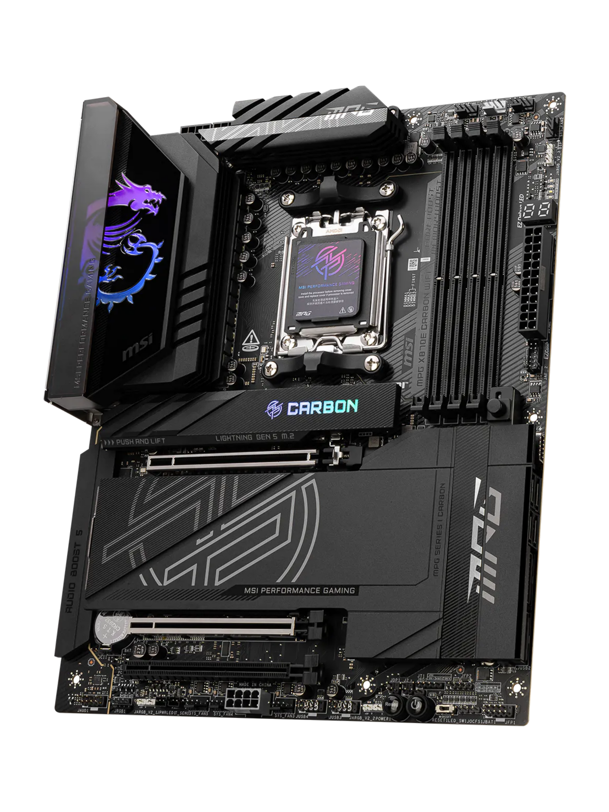 MSI MPG X870E Carboon WIFI ATX DDR5 Motherboard - AM5-1