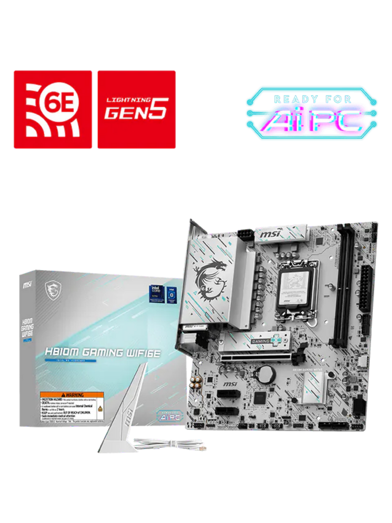 MSI H810M Gaming WIFI6E M-ATX DDR5 Motherboard - LGA 1851-5