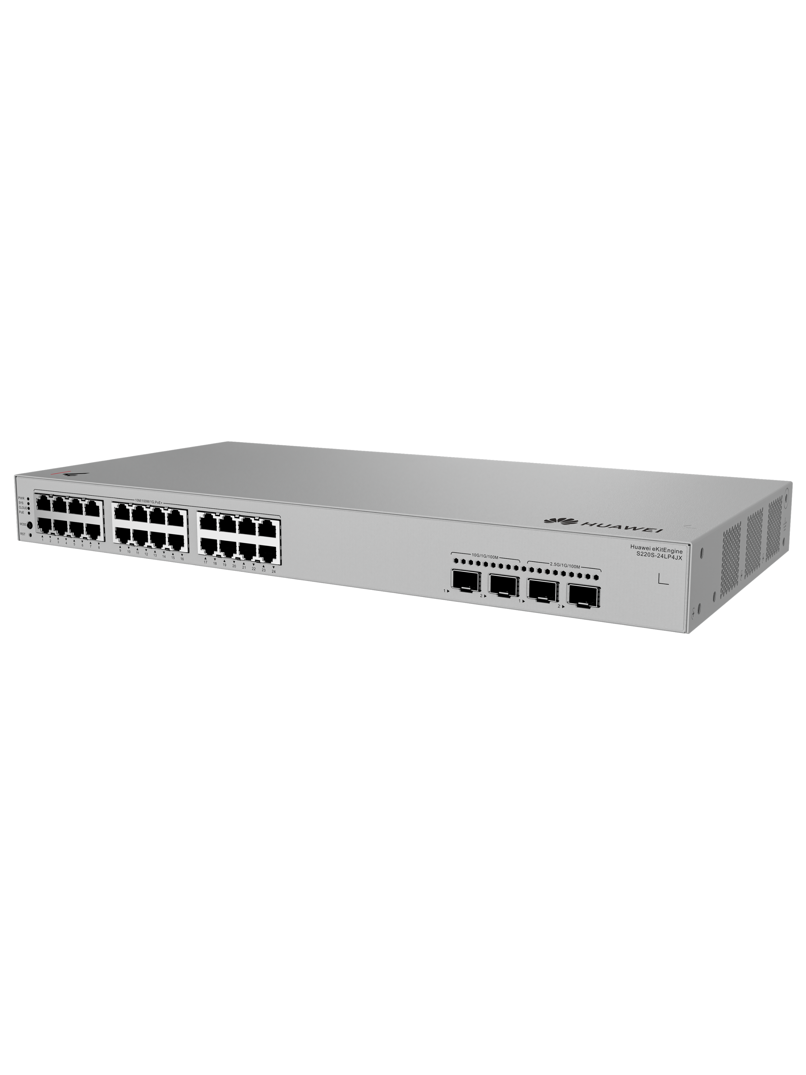 Huawei S220S-24LP4JX Managed POE Switch - 24 Ports Gigabit POE+ -  2 x 10GE SFP+ Ports  -2 x 2.5GE SFP ports - Rack Mountable -