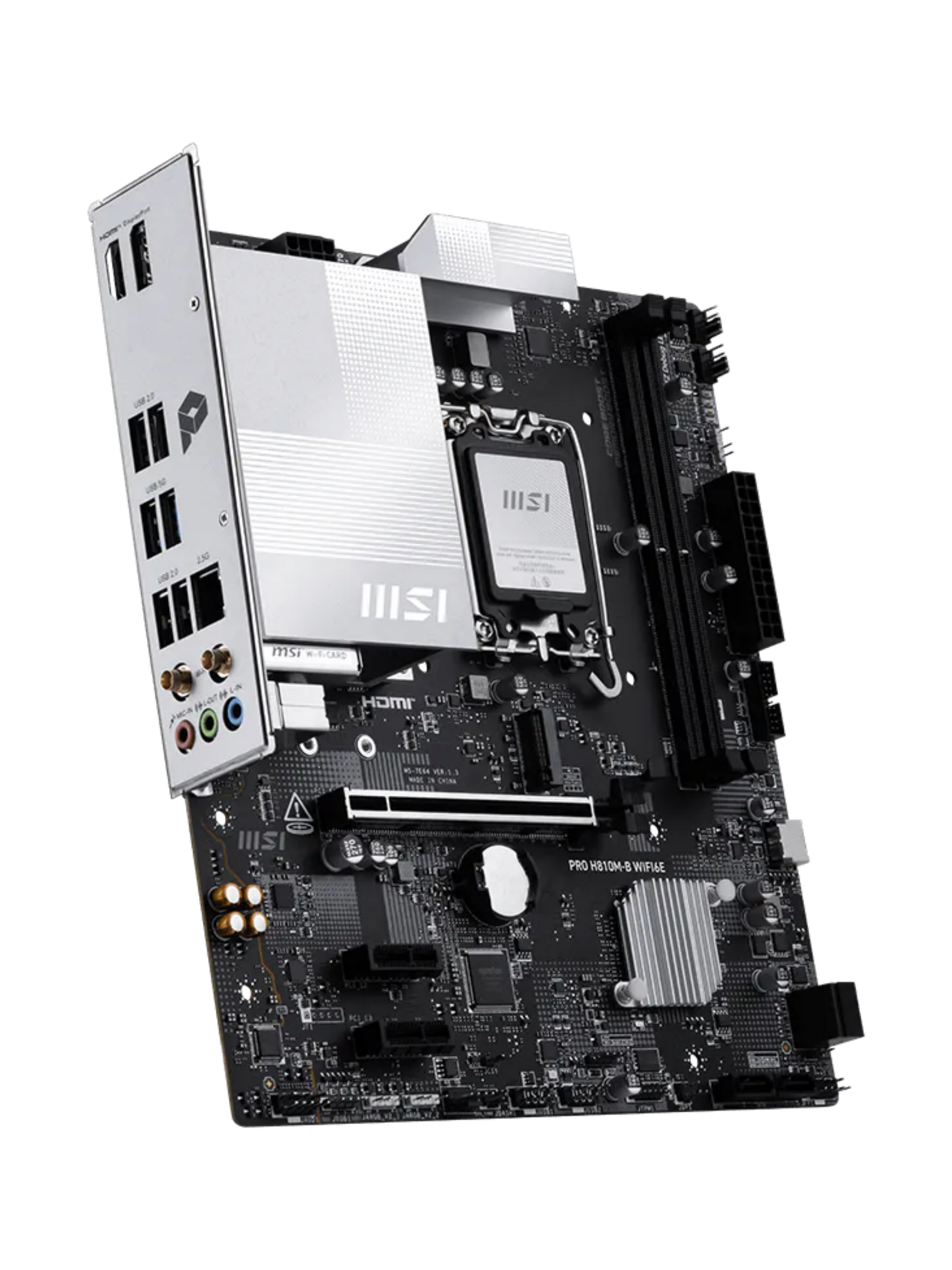 MSI PRO H810M-B WIFI 6E M-ATX DDR5 Motherboard - LGA 1851-2