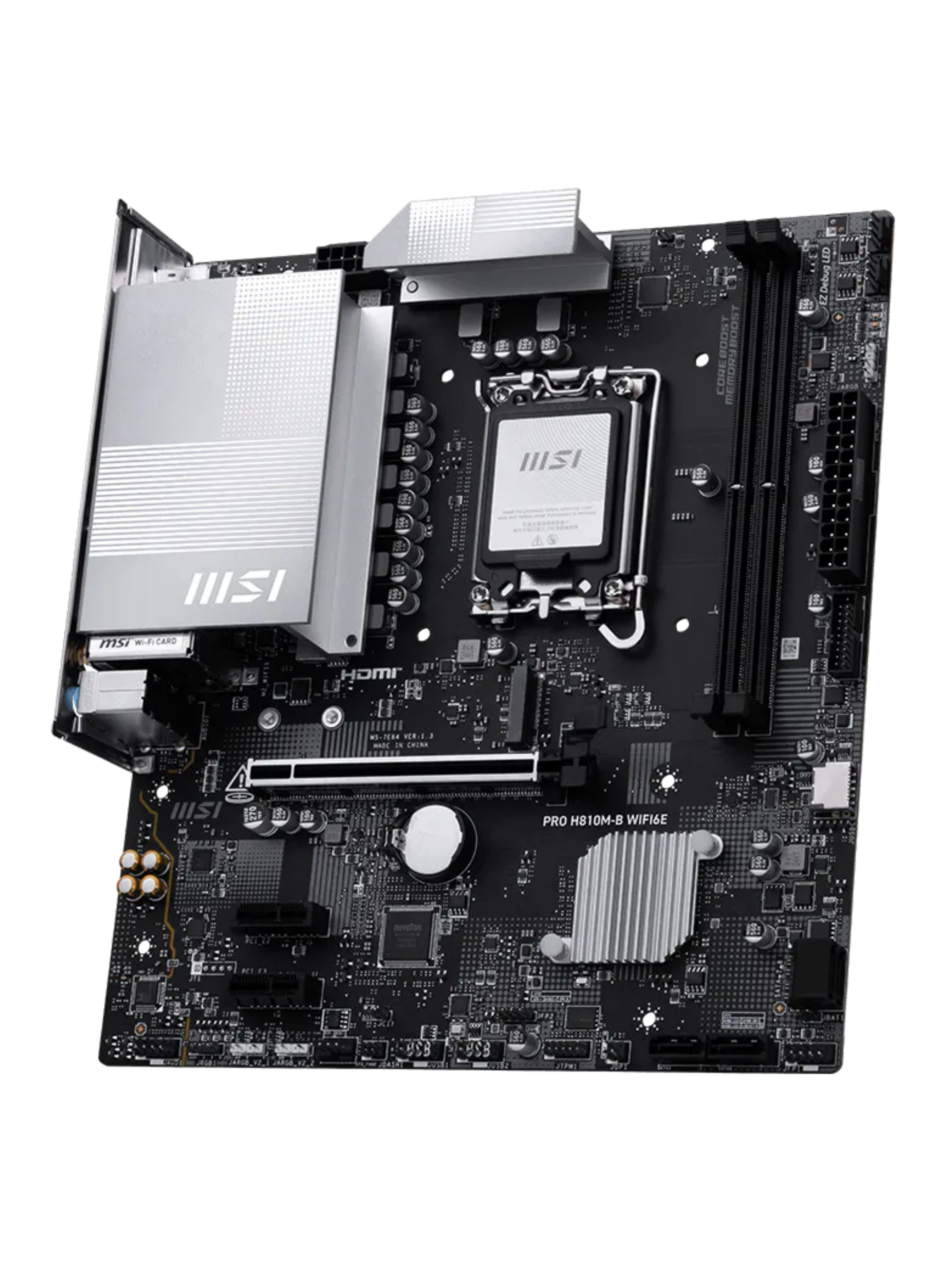 MSI PRO H810M-B WIFI 6E M-ATX DDR5 Motherboard - LGA 1851