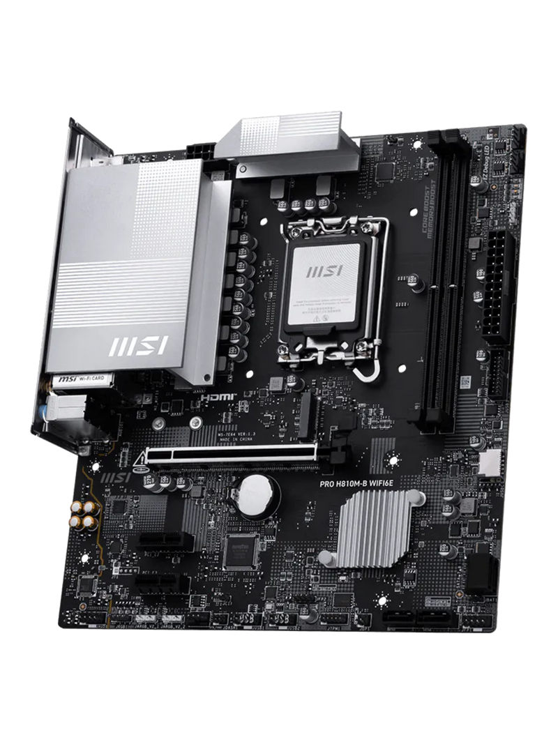 MSI PRO H810M-B WIFI 6E M-ATX DDR5 Motherboard - LGA 1851-1