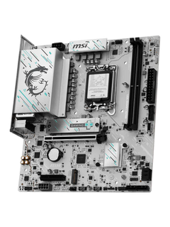 MSI B860M GAMING WIFI M-ATX DDR5 Motherboard - White - LGA 1851-1