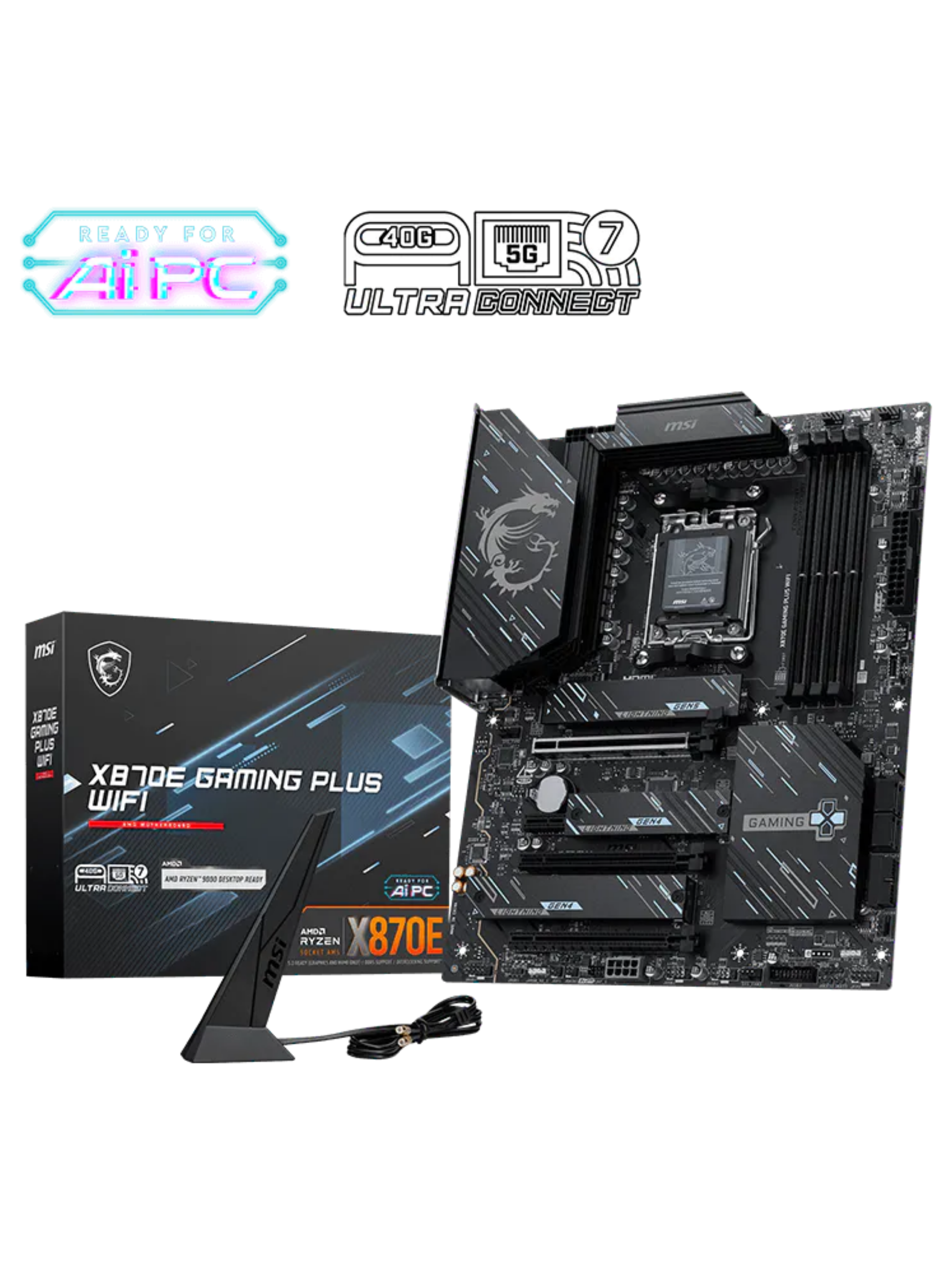 MSI X870E Gaming Plus WIFI ATX DDR5 Motherboard - AM5-4