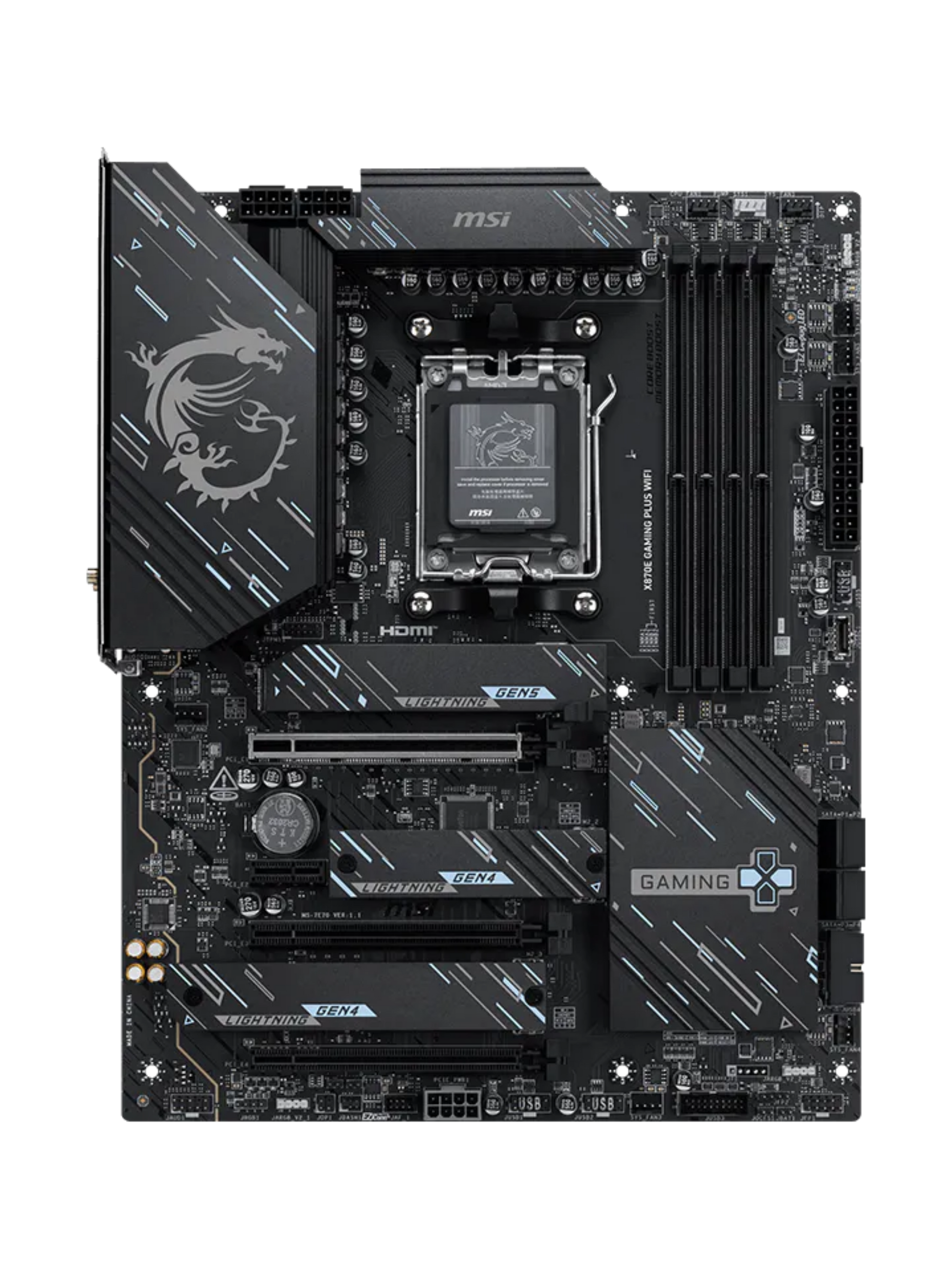 MSI X870E Gaming Plus WIFI ATX DDR5 Motherboard - AM5-3