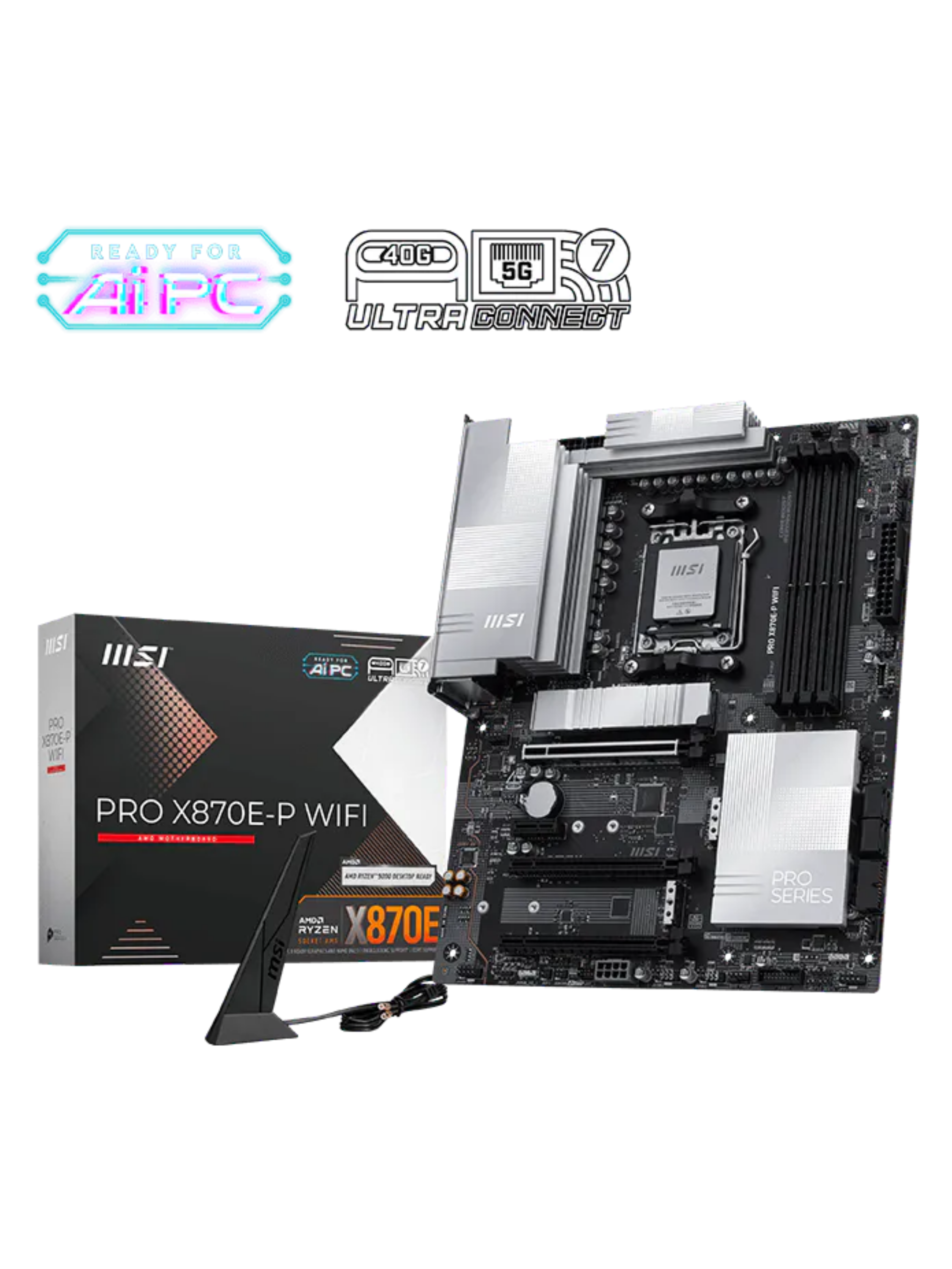 MSI PRO X870E-P WIFI ATX DDR5 Motherboard - AM5-5