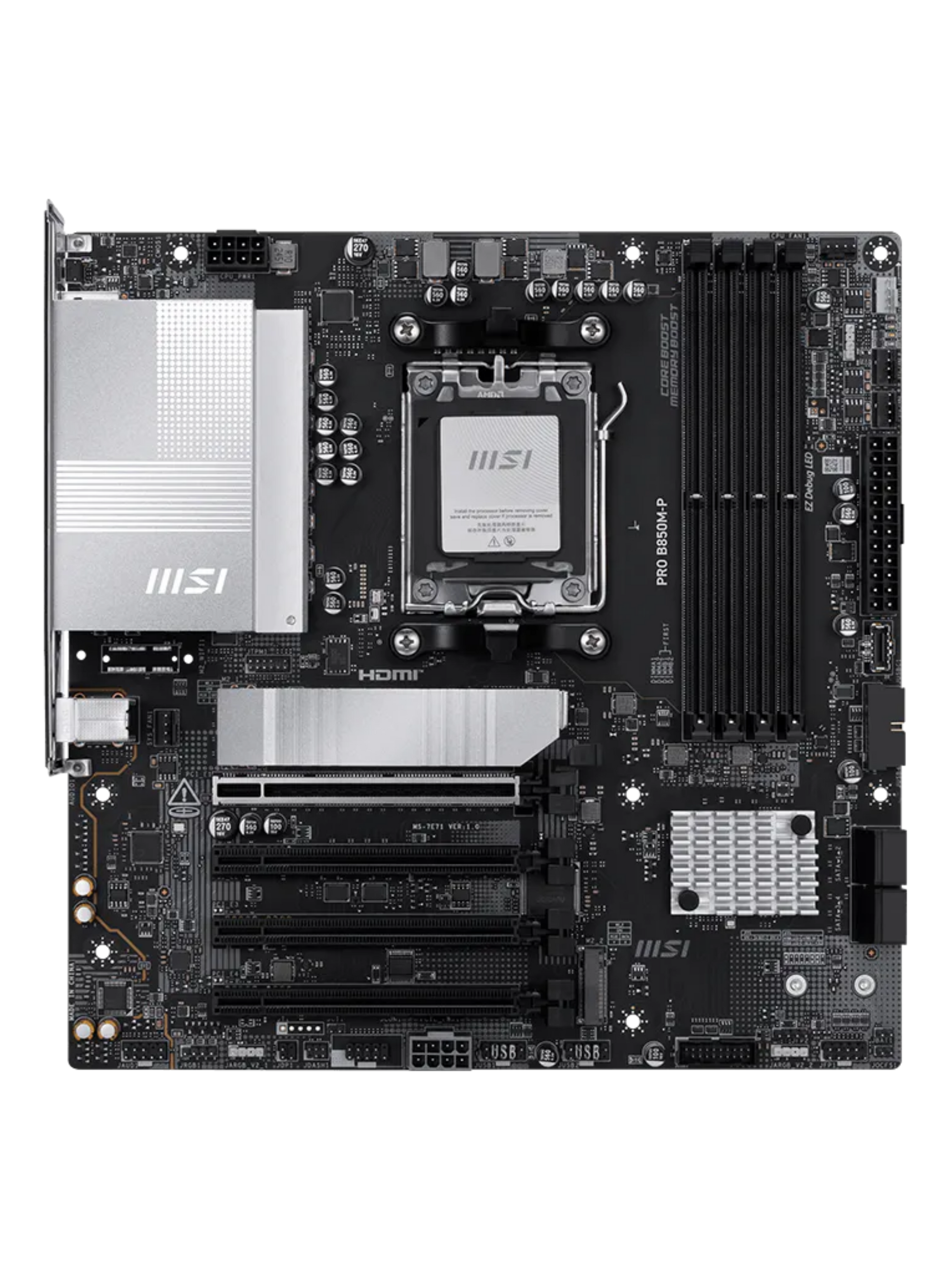 MSI PRO B850M-P M-ATX DDR5 Motherboard - AM5-3