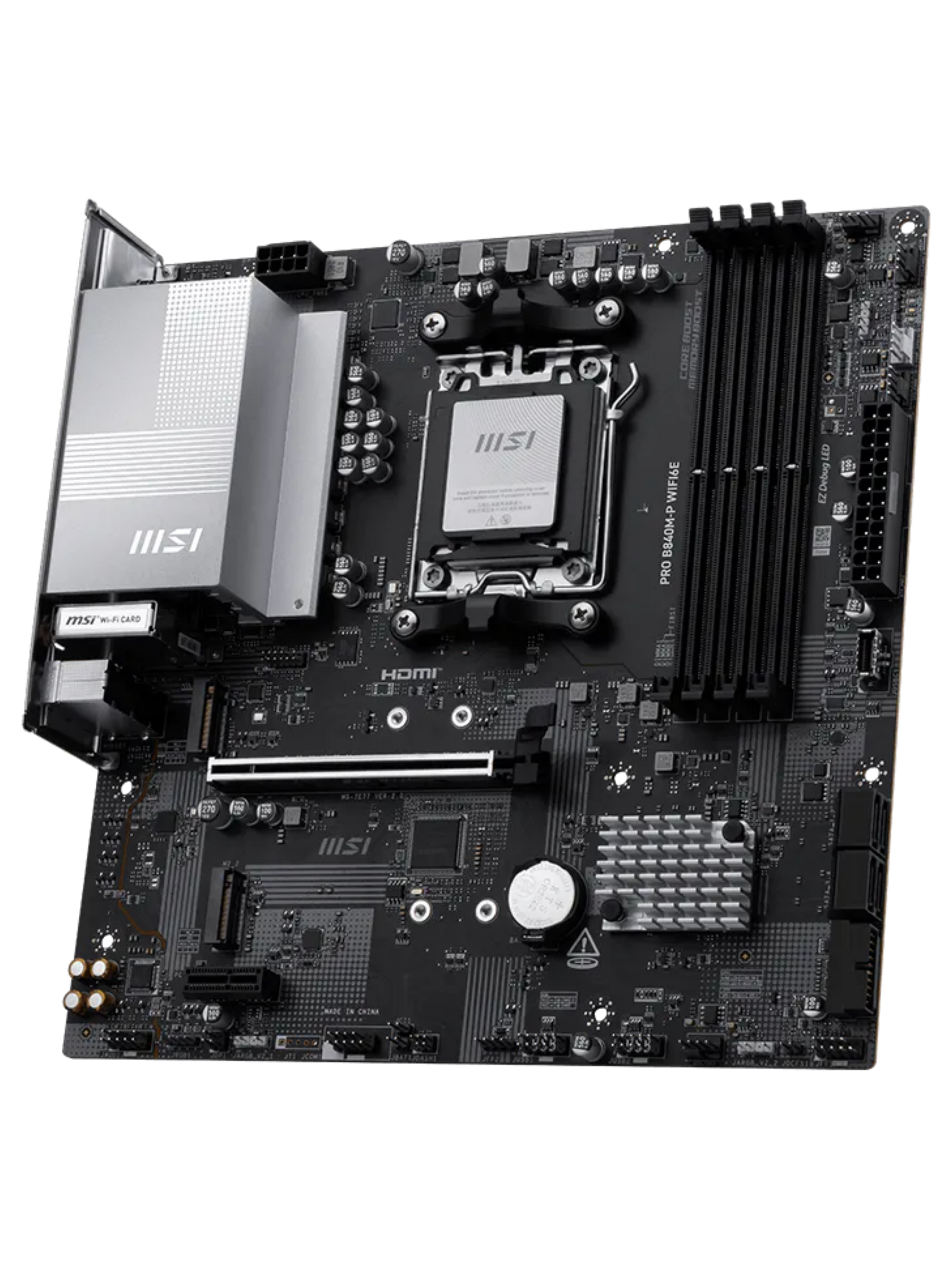 MSI PRO B840M-P WIFI6E M-ATX DDR5 Motherboard - AM5-1