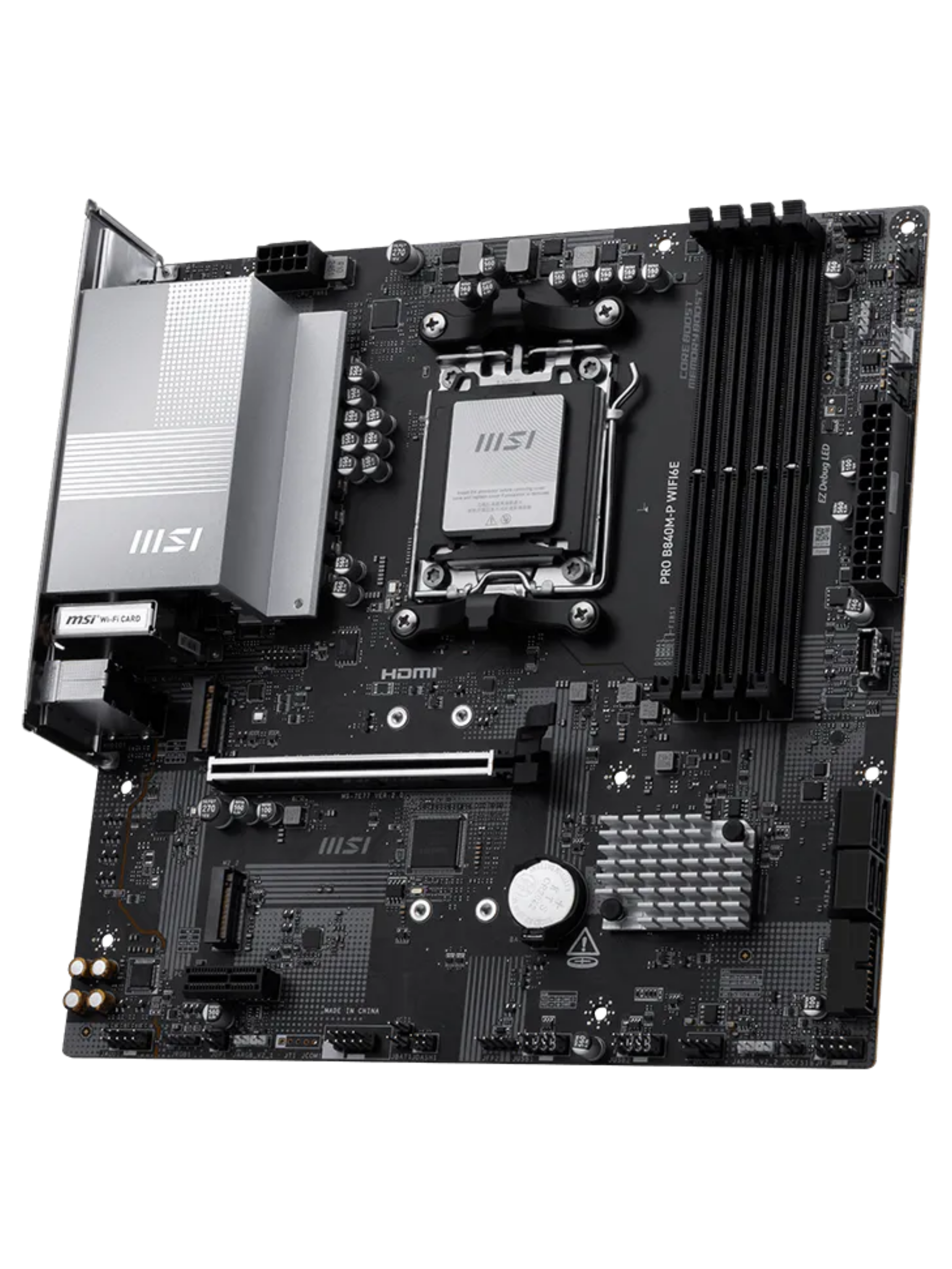 MSI PRO B840M-P WIFI6E M-ATX DDR5 Motherboard - AM5