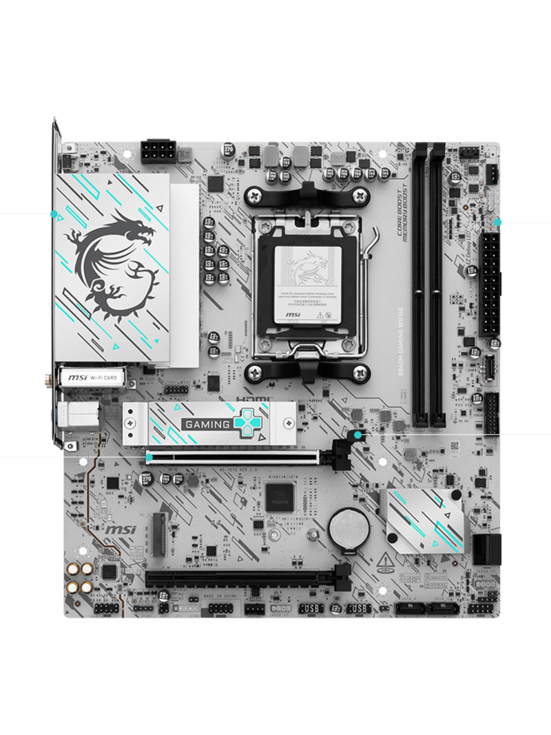 MSI B840M Gaming Plus WIFI6E M-ATX DDR5 Motherboard - AM5-2
