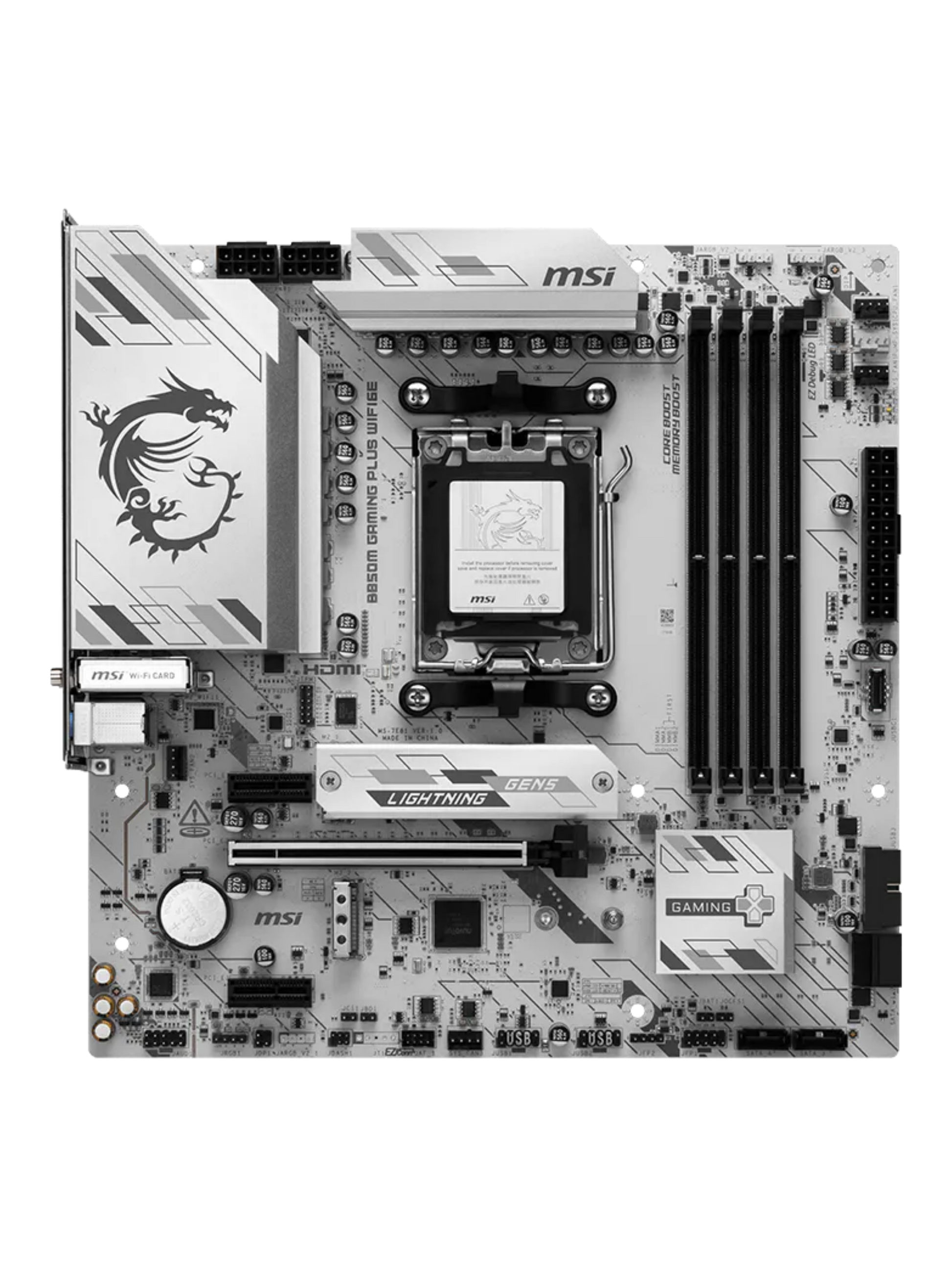 MSI B850M Gaming Plus WIFI6E m-ATX DDR5 Motherboard - AM5-3