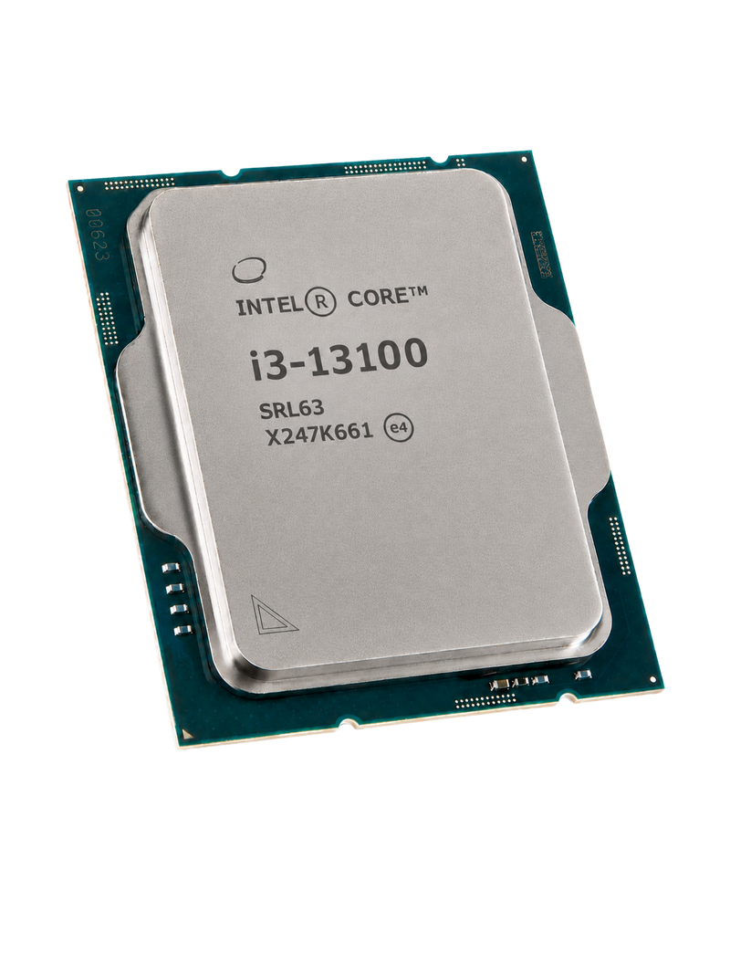 Intel Core i3-13100 CPU / Processor - 4 Cores - 8 Threads - Up to 4.5GHz - TRAY-1