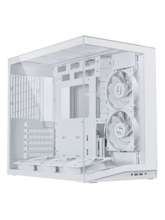 Lian Li O11D Mini V2 Flow - White- with 5x Reverse Blade NON-RGB Fans-4