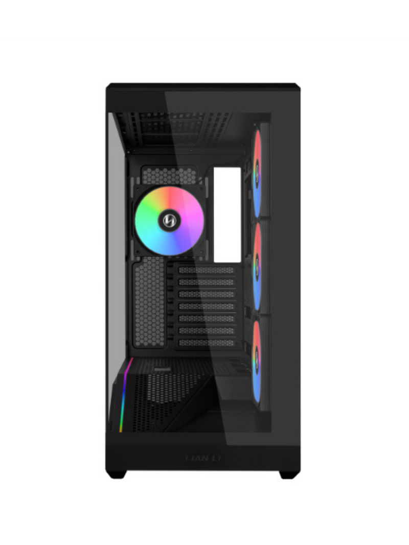 Lian Li Vector V100 Mid Tower Tempered Glass Gaming Case - 4 ARGB Fans - Black-3