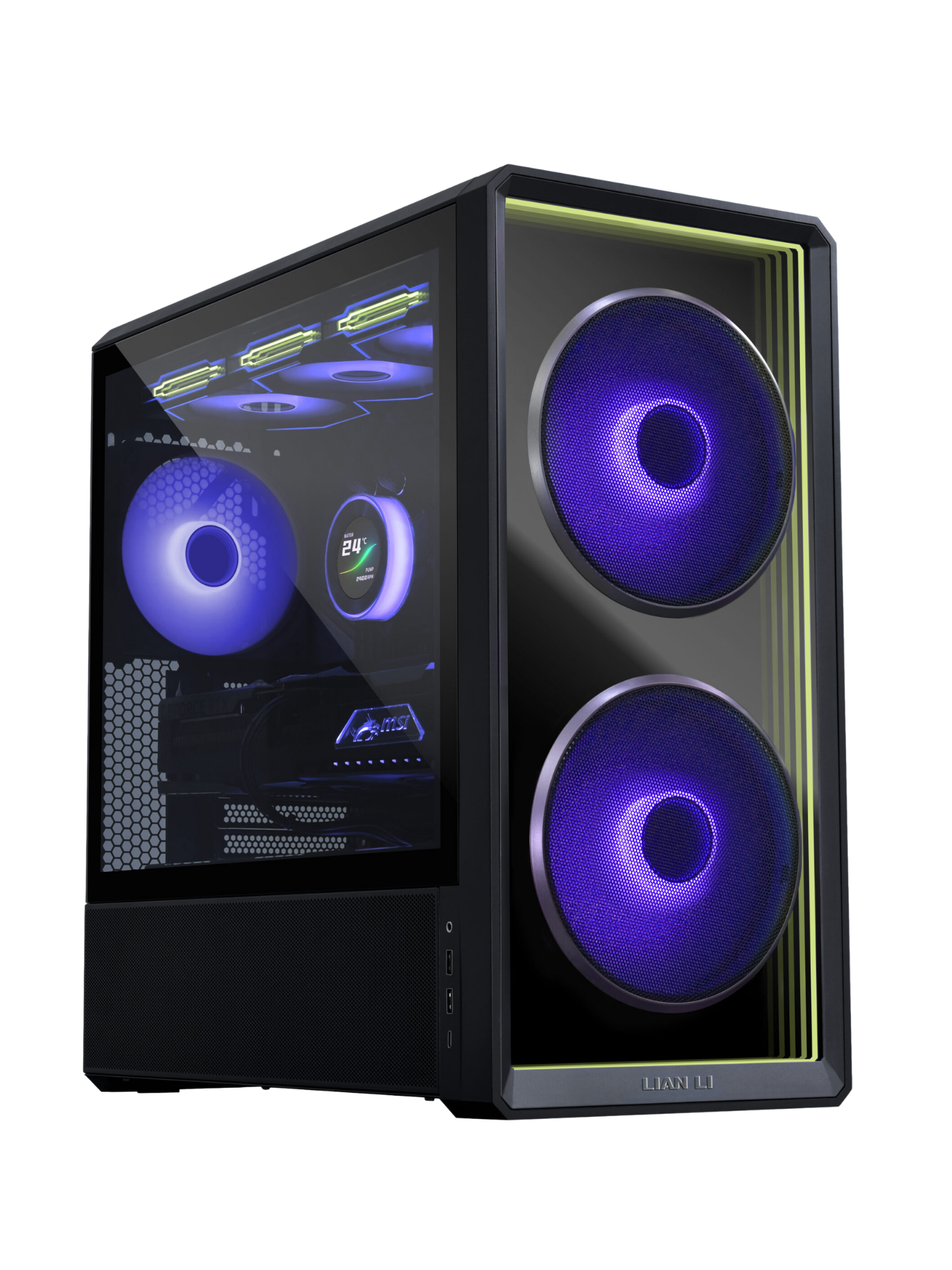 Lian Li Lancool 217 INF Infinity Mirror Mid-Tower Gaming Case - Black-2