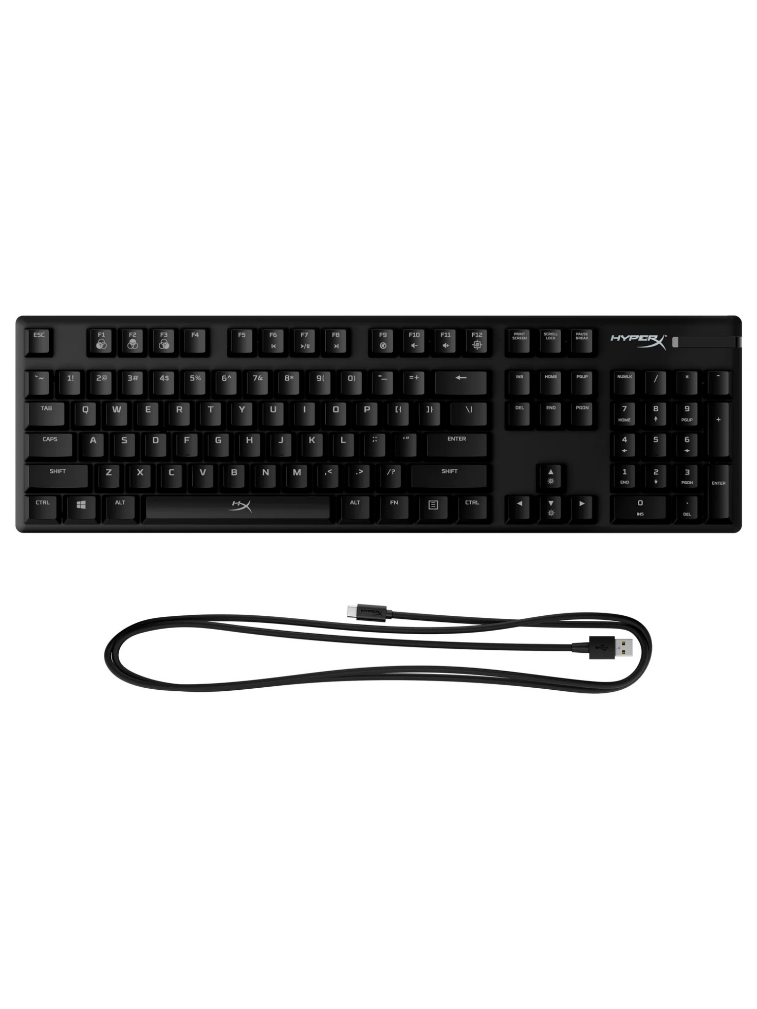 HyperX Alloy Origins Full-Size Tactile Gaming Mechanical Keyboard - Wired USB-C - Black-5