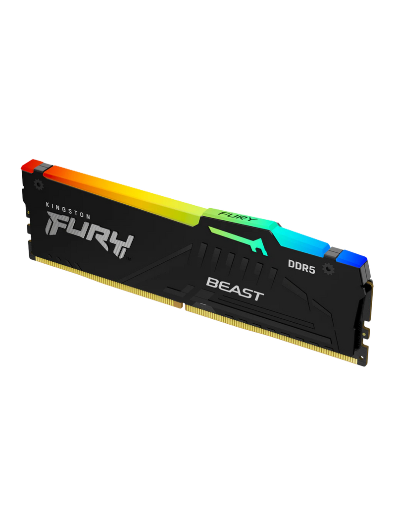 Kingston Fury Beast 8GB DDR5 6000MHz RGB RAM - CL36 - Intel XMP 3.0 & AMD EXPO Ready-4