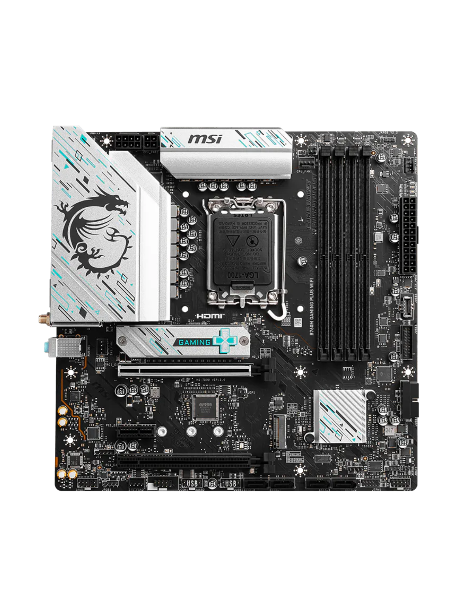MSI B760m Gaming Plus WIFI M-ATX DDR5 Motherboard - LGA1700
