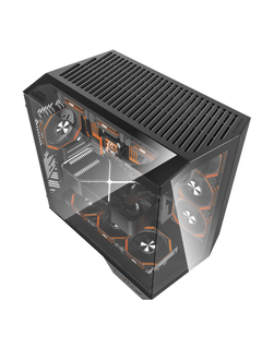 Darkflash DY470 Mid-Tower ATX Gaming Case - Tempered Glass - 4 Infinity Fans - ARGB Controller -Black-4
