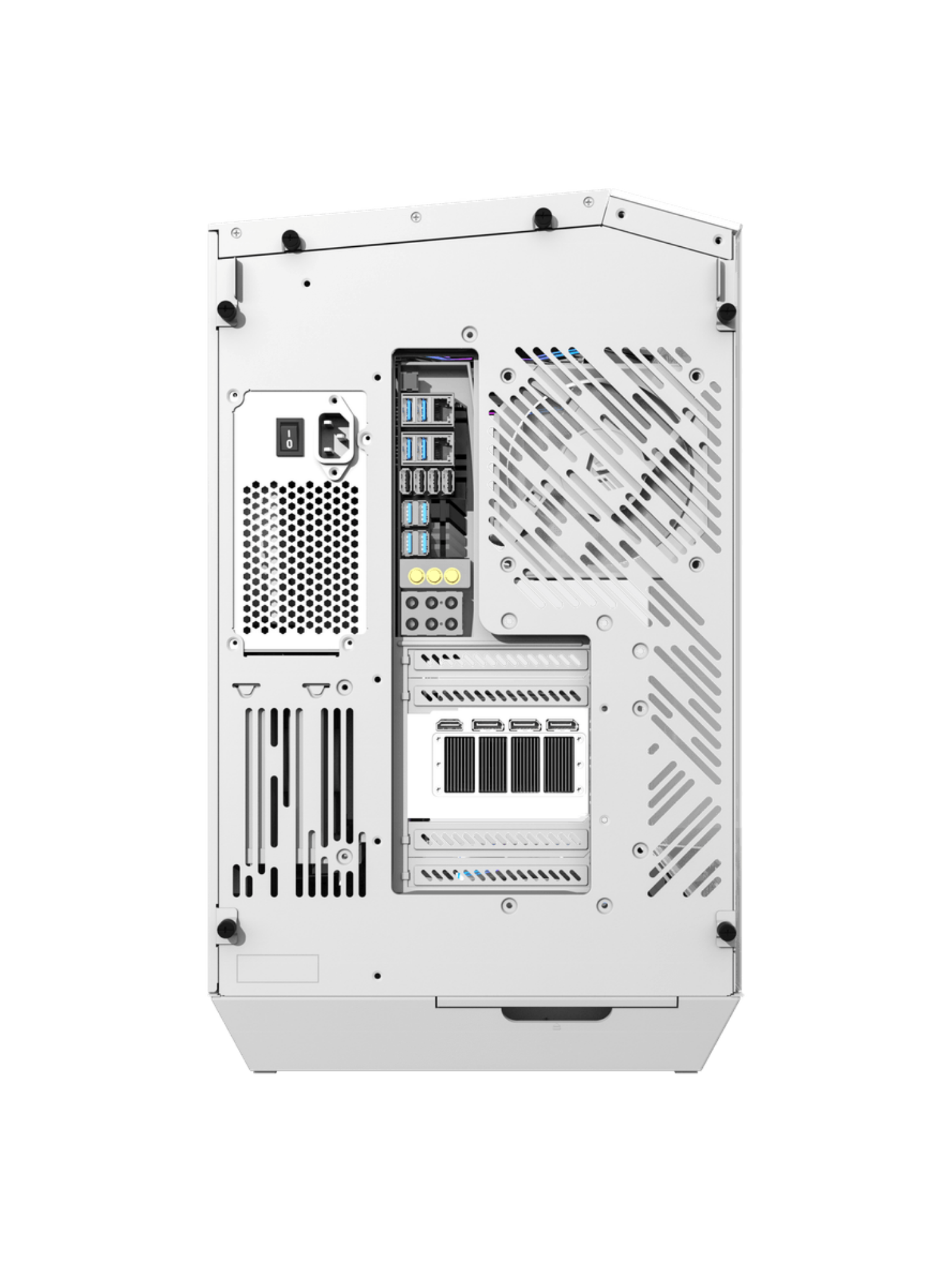 Darkflash DY470 Mid-Tower ATX Gaming Case - Tempered Glass - 4 Infinity Fans - ARGB Controller - White-4