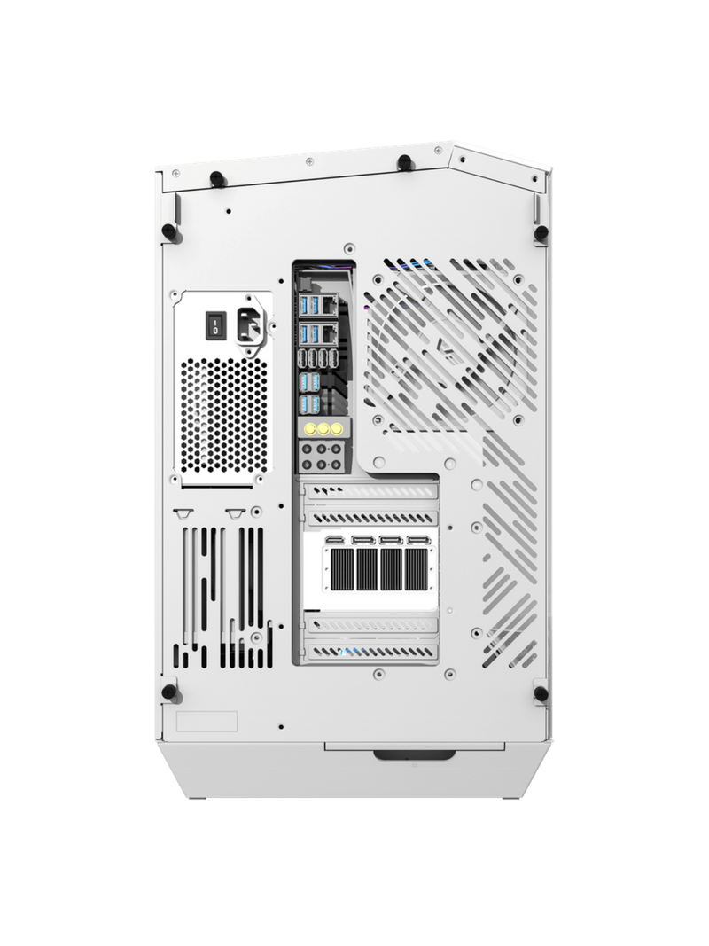 Darkflash DY470 Mid-Tower ATX Gaming Case - Tempered Glass - 4 Infinity Fans - ARGB Controller - White-4
